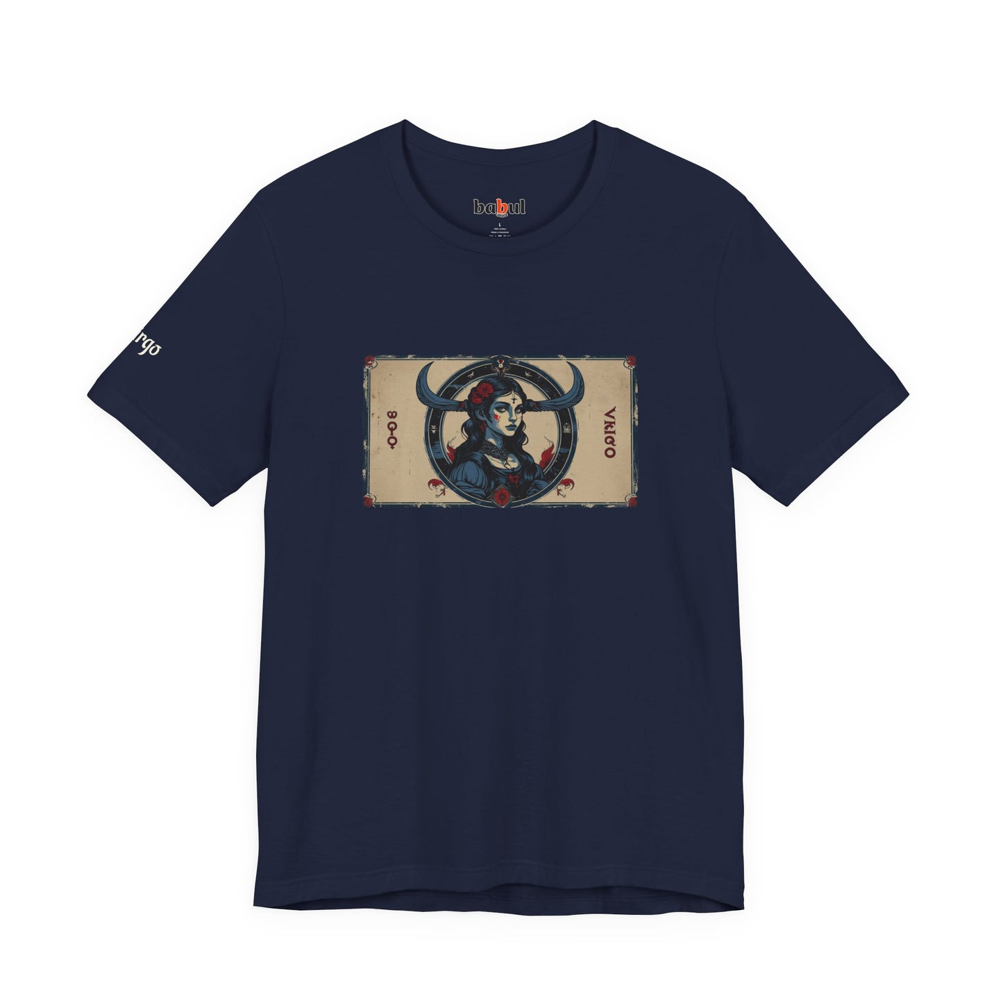 Virgo - Gothic Zodiac T-Shirt. Zodiac in the Shadows
