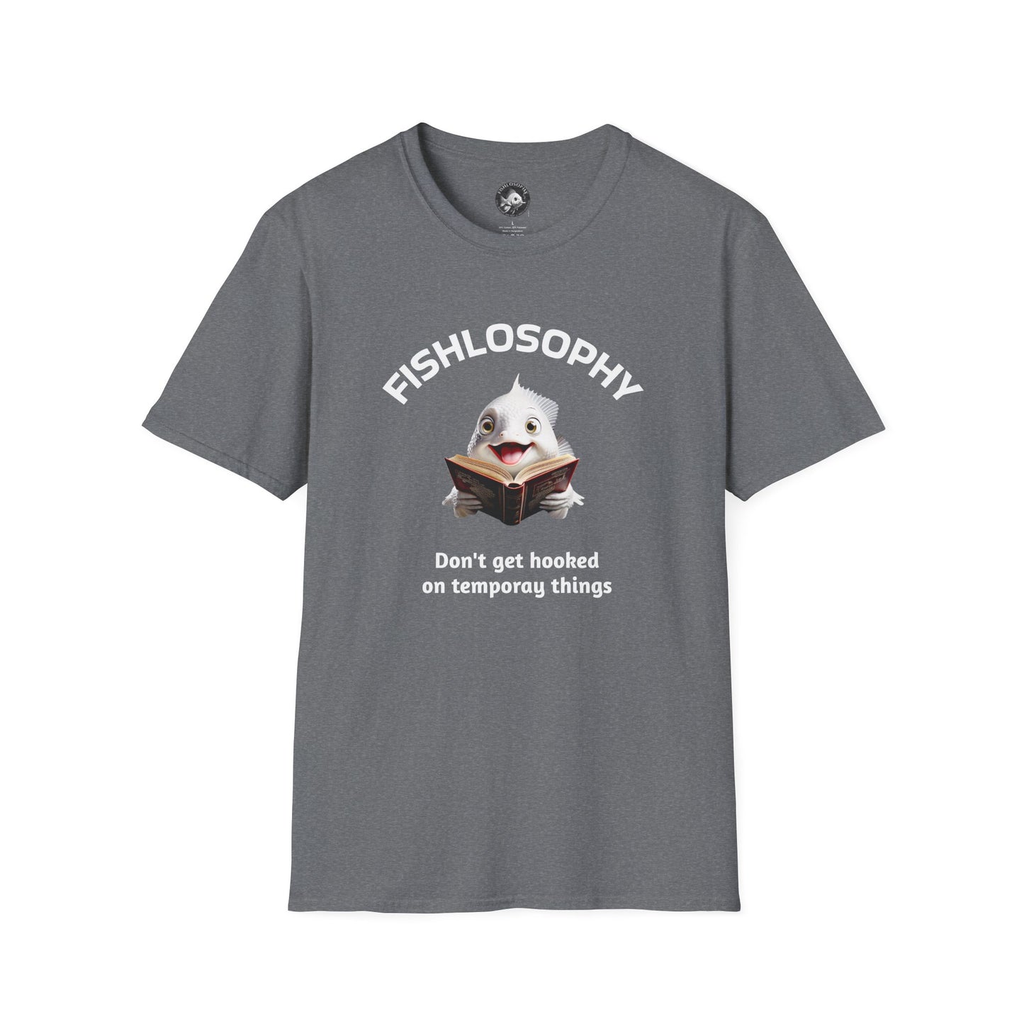 Fishlosophy Unisex T-Shirt - Ocean Vibes and Life's Questions Design - PEARLS OF WISDOM FROM THE FISH WORLD