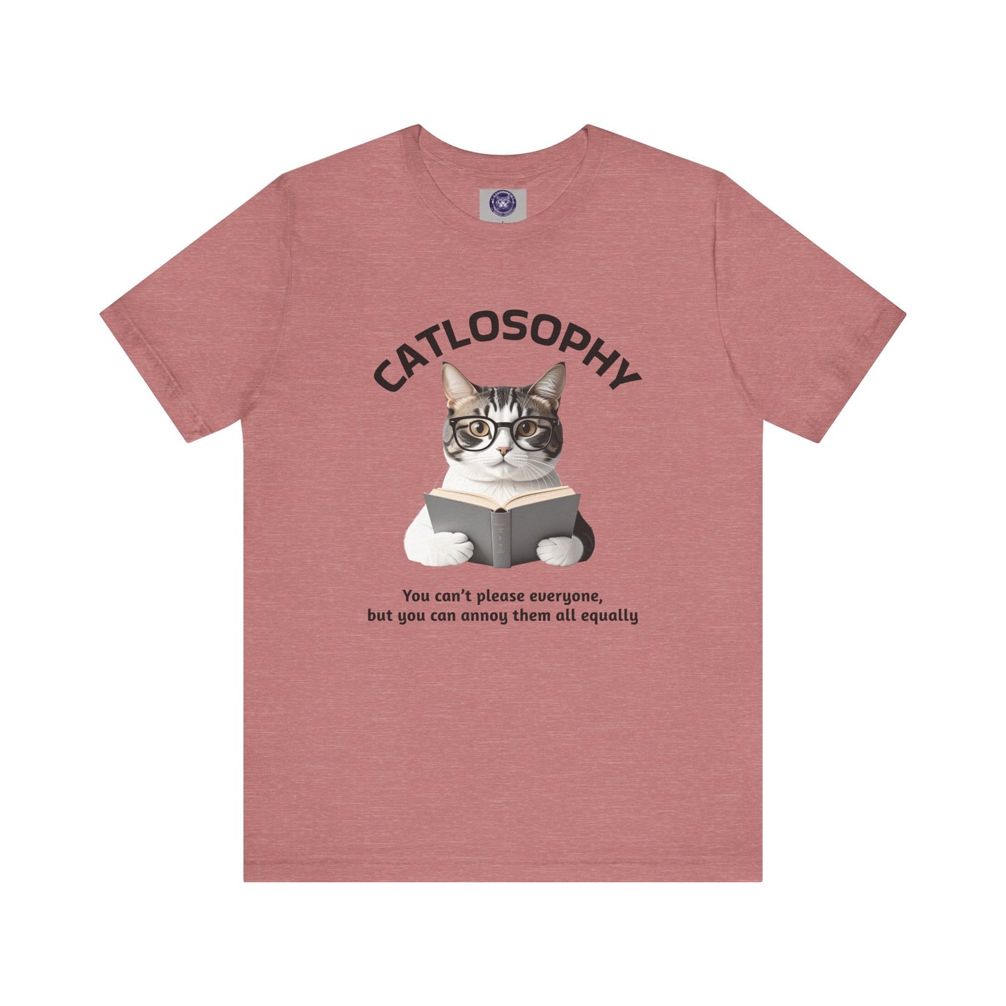 Catlosophy Unisex Jersey Maglietta a maniche corte – Design "Non puoi accontentare tutti"
