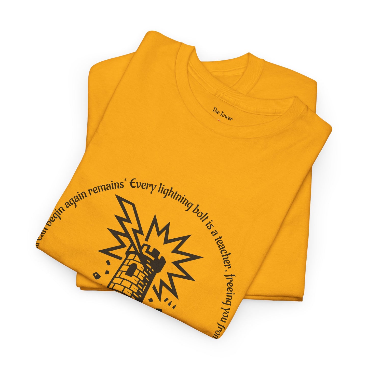 The Tower - ArcanaPop T-Shirt – Where Tarot Magic Meets Pop Art