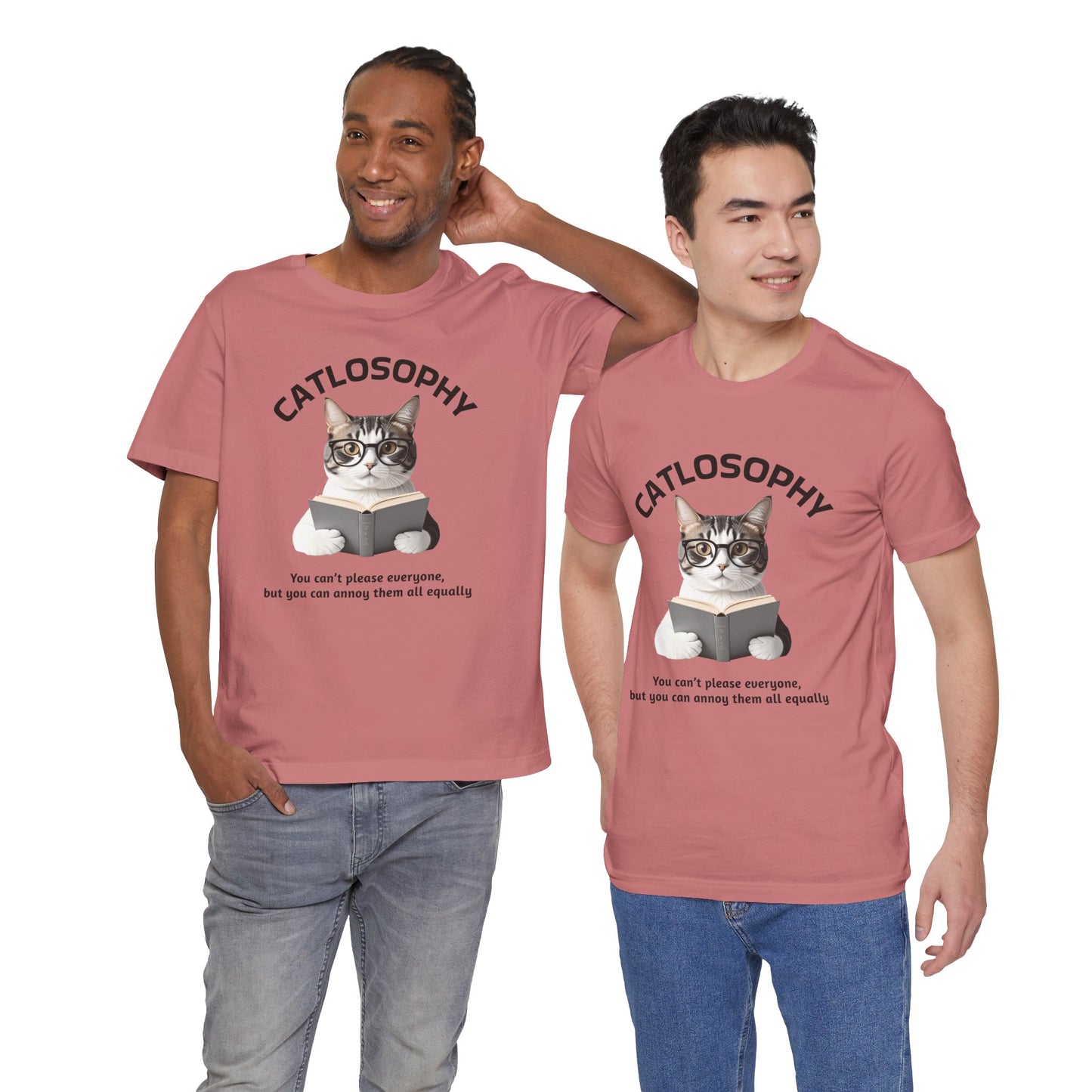 Catlosophy Unisex Jersey Short Sleeve Tee – "You can't please everyone" Design