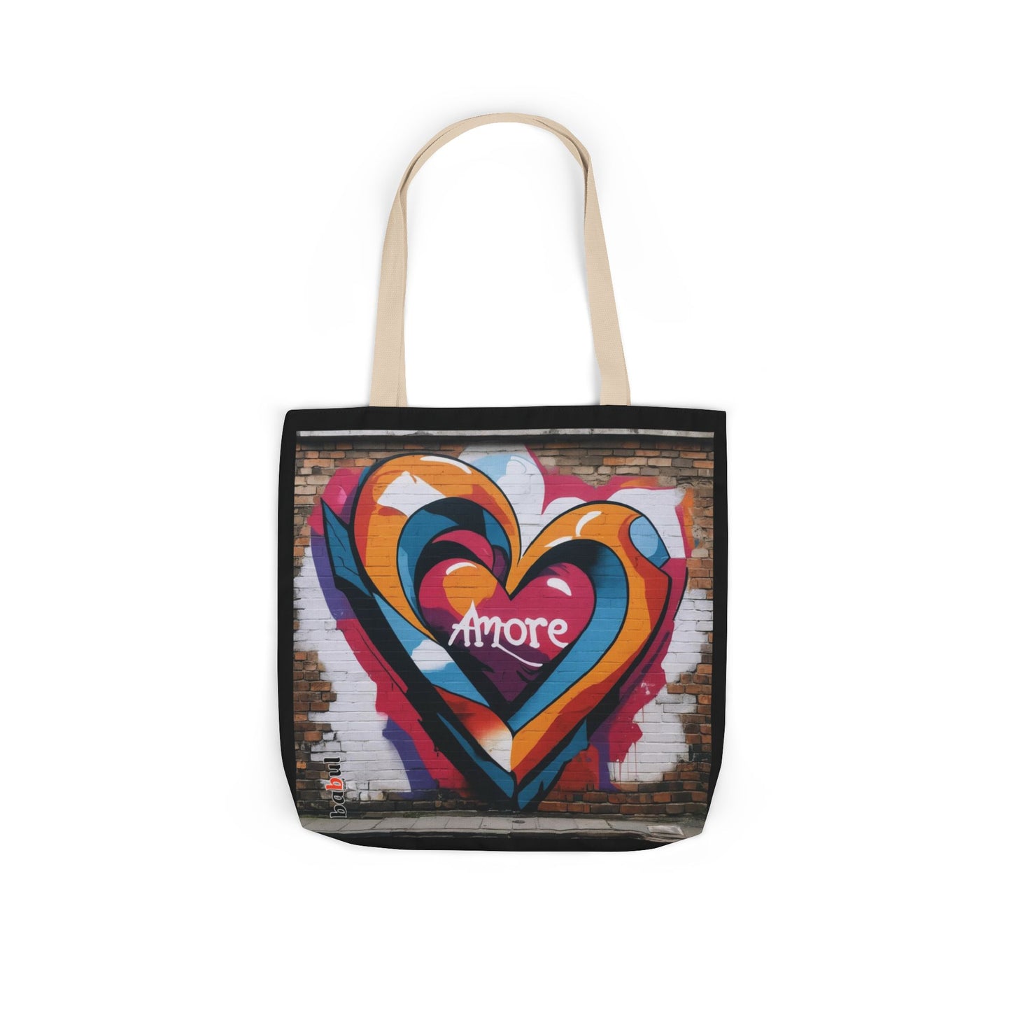 Artistic Surge - Eco-Friendly Canvas Tote Bag - HEART