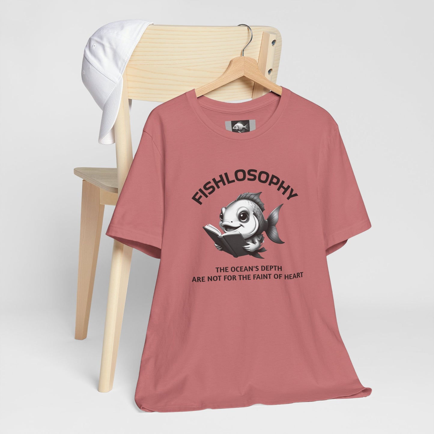Fishlosophy Unisex Jersey Short Sleeve Tee – The Ocean' depth is not for the faint of heart