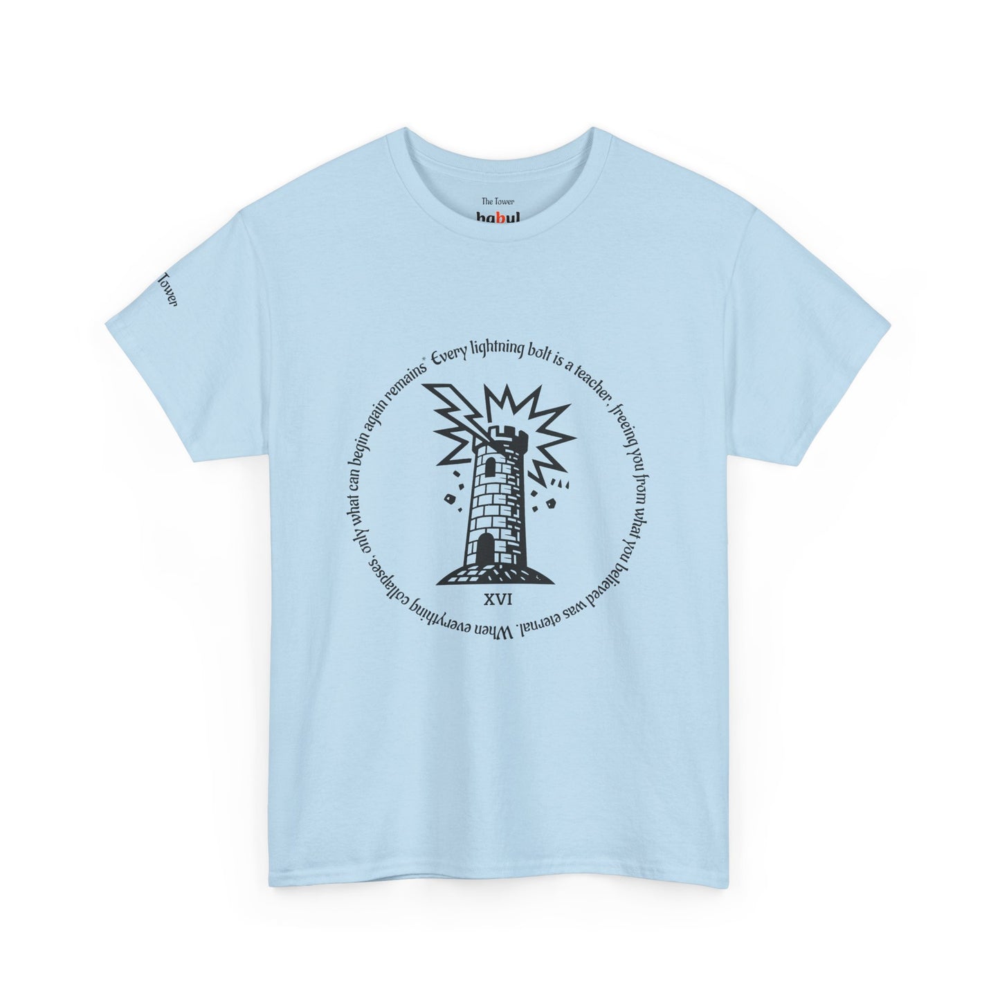 The Tower - ArcanaPop T-Shirt – Where Tarot Magic Meets Pop Art