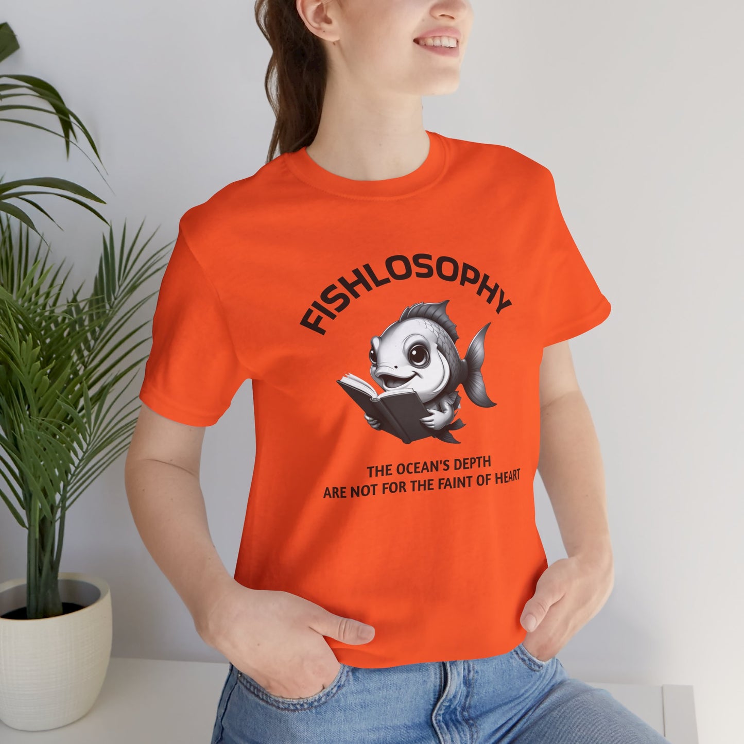 Fishlosophy Unisex Jersey Short Sleeve Tee – The Ocean' depth is not for the faint of heart