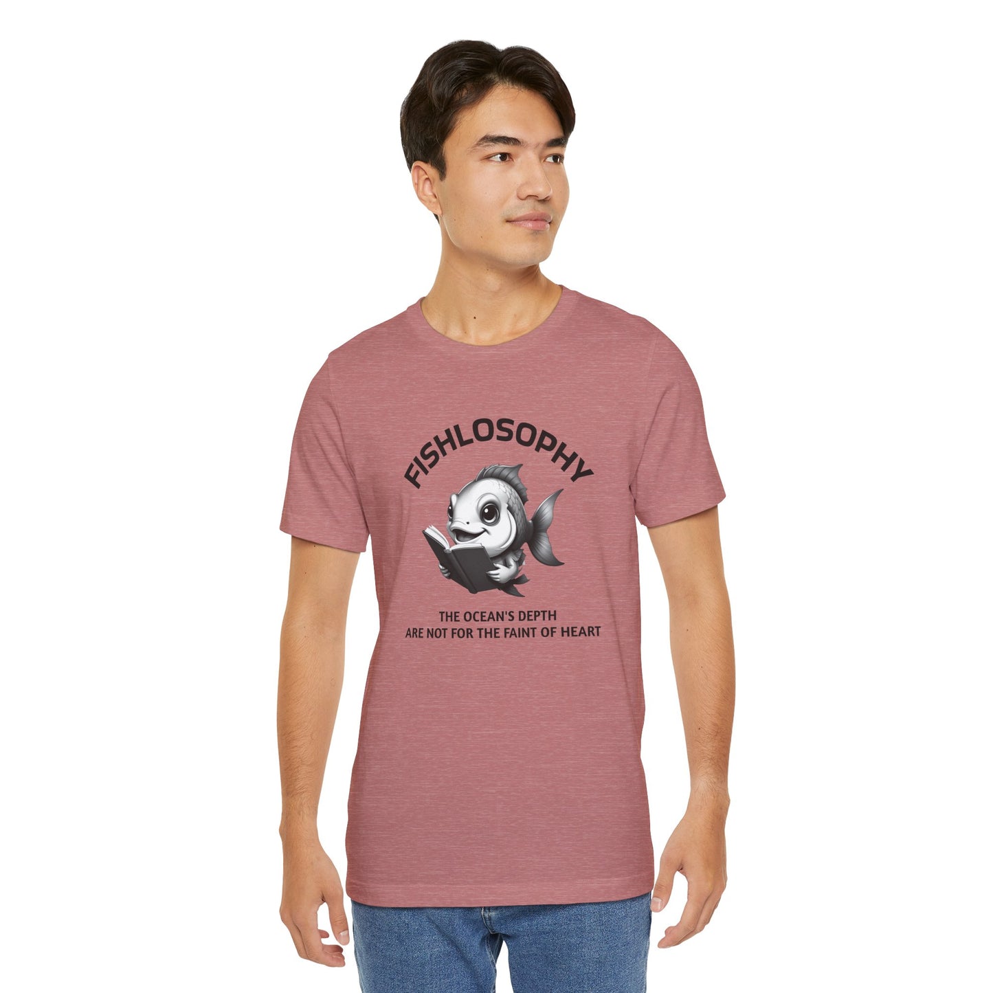 Fishlosophy Unisex Jersey Short Sleeve Tee – The Ocean' depth is not for the faint of heart