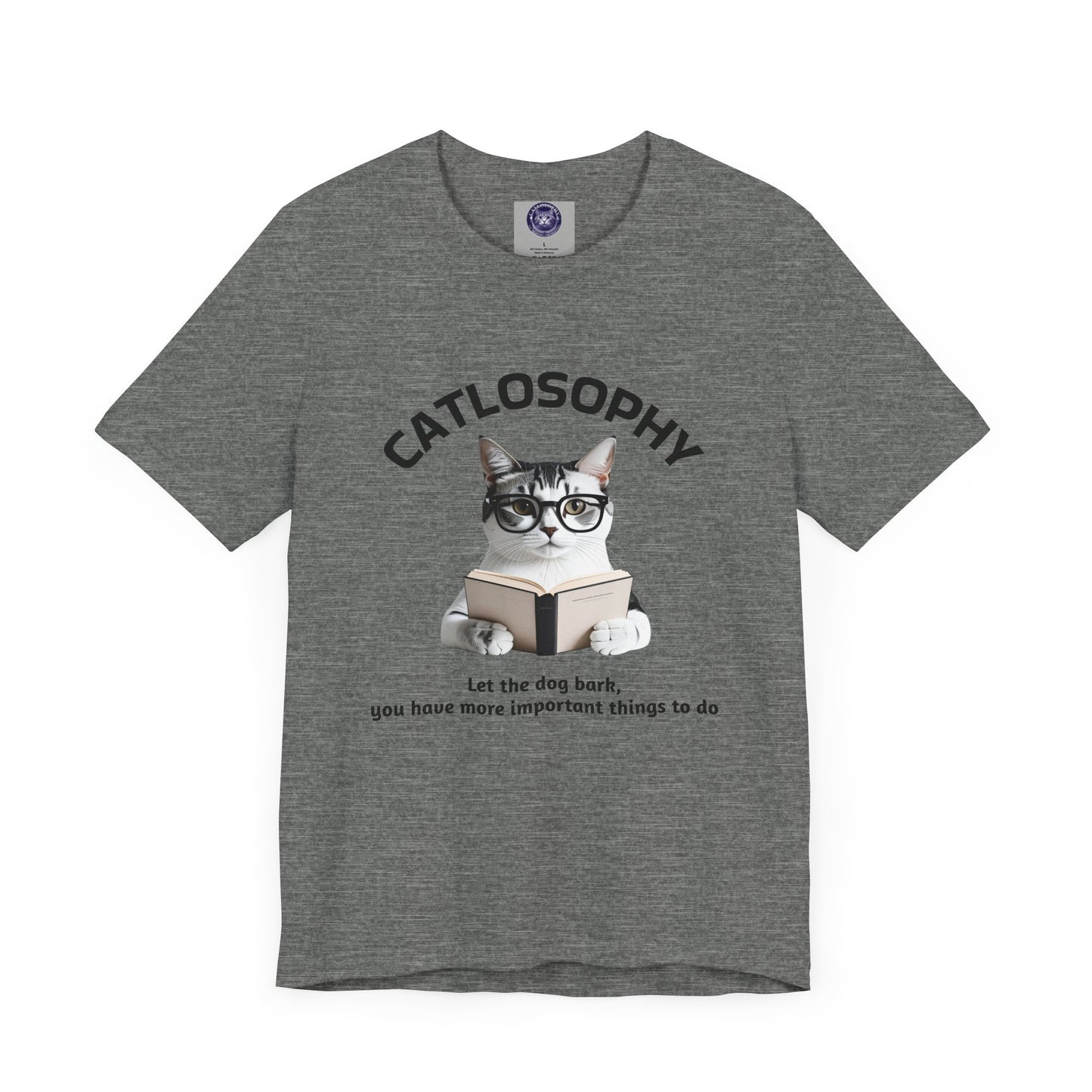 Catlosophy Unisex Jersey Short Sleeve Tee – "Let the dog bark" Design