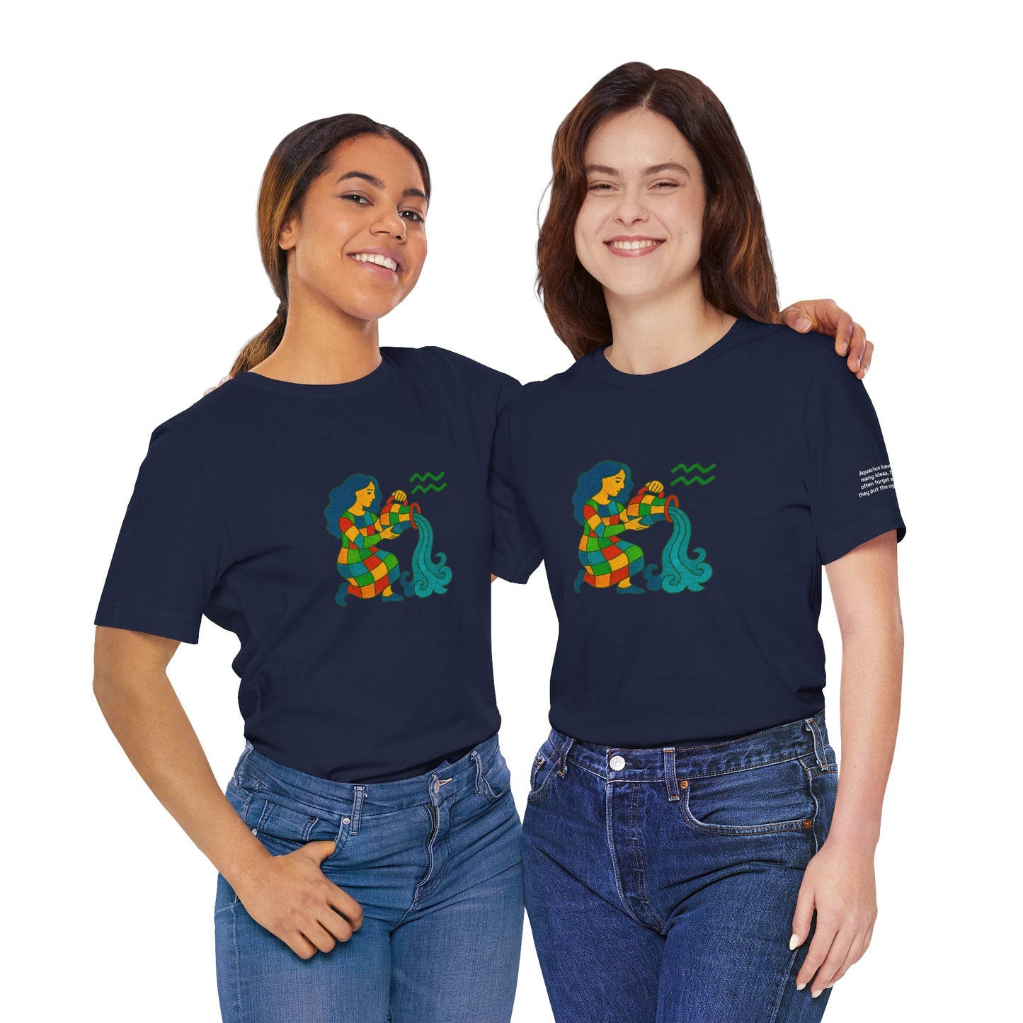 AQUARIUS - T-shirt, The Zodiac Signs According to Saint Phalle