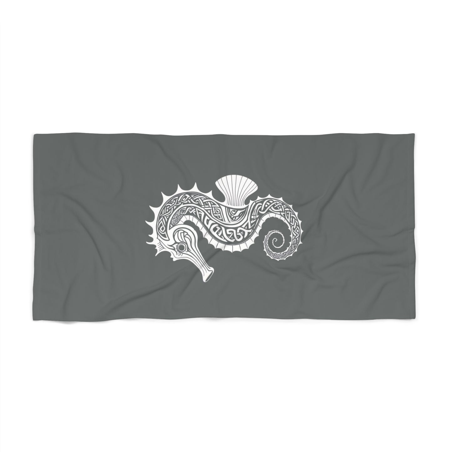 Tribal Waves Beach Towel - SEAHORSE