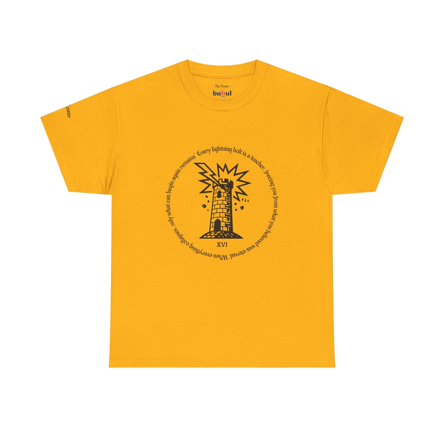 The Tower - ArcanaPop T-Shirt – Where Tarot Magic Meets Pop Art