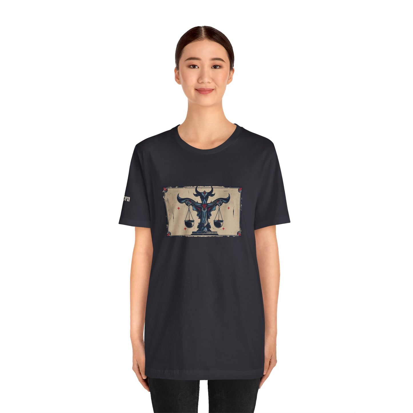 Libra - Gothic Zodiac T-Shirt. Zodiac in the Shadows