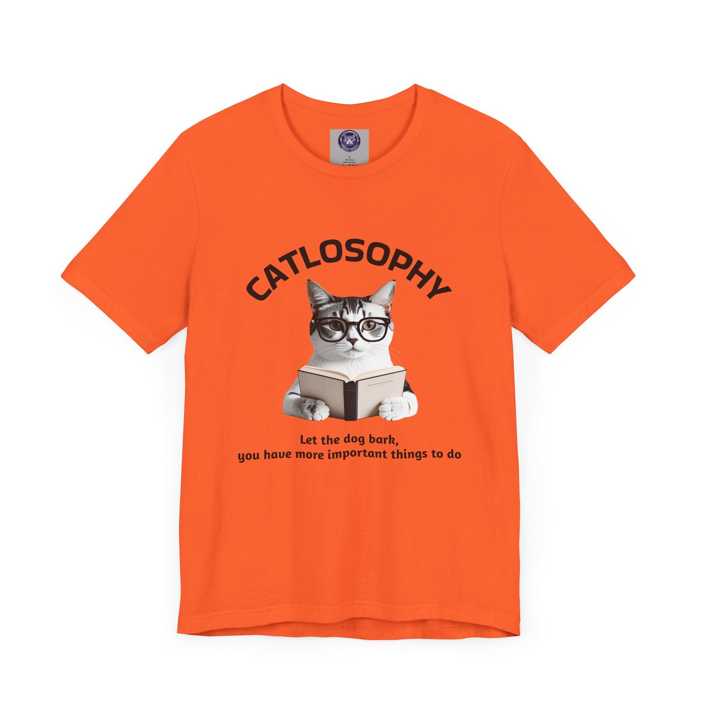 Catlosophy Unisex Jersey Short Sleeve Tee – "Let the dog bark" Design