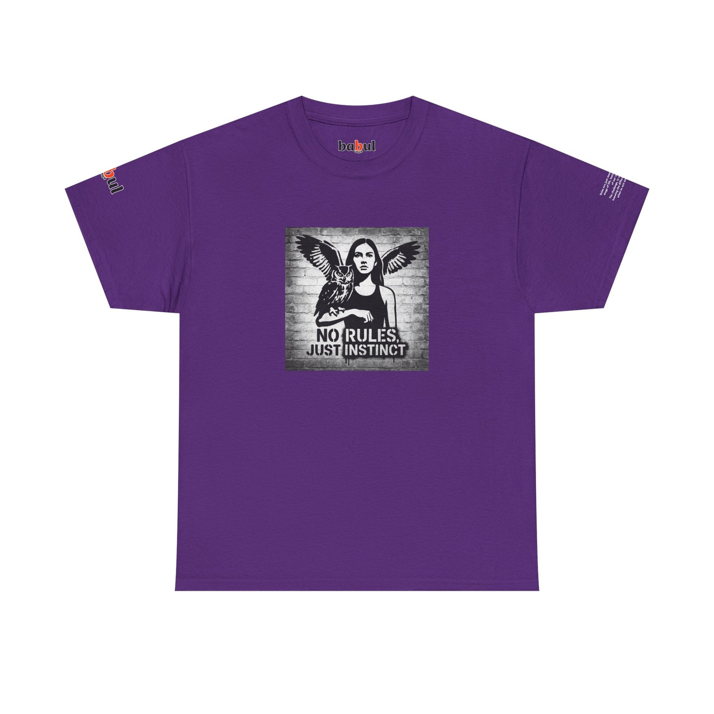 Rebel Graphic Tee - Unisex Heavy Cotton T-Shirt for the Wild at Heart. Rebel Tees, Born to Be Worn - NO RULES, JUST INSTINCT