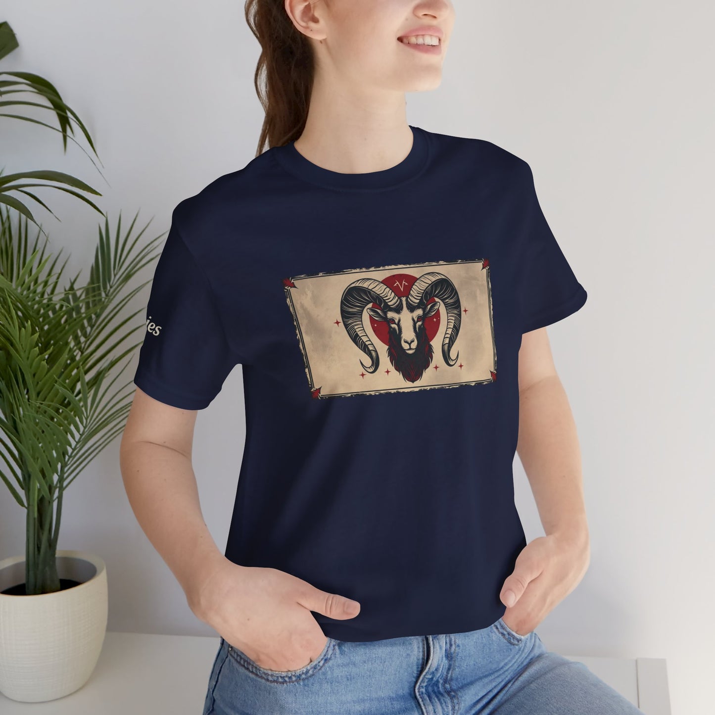 Aries - Gothic Zodiac T-Shirt. Zodiac in the Shadows