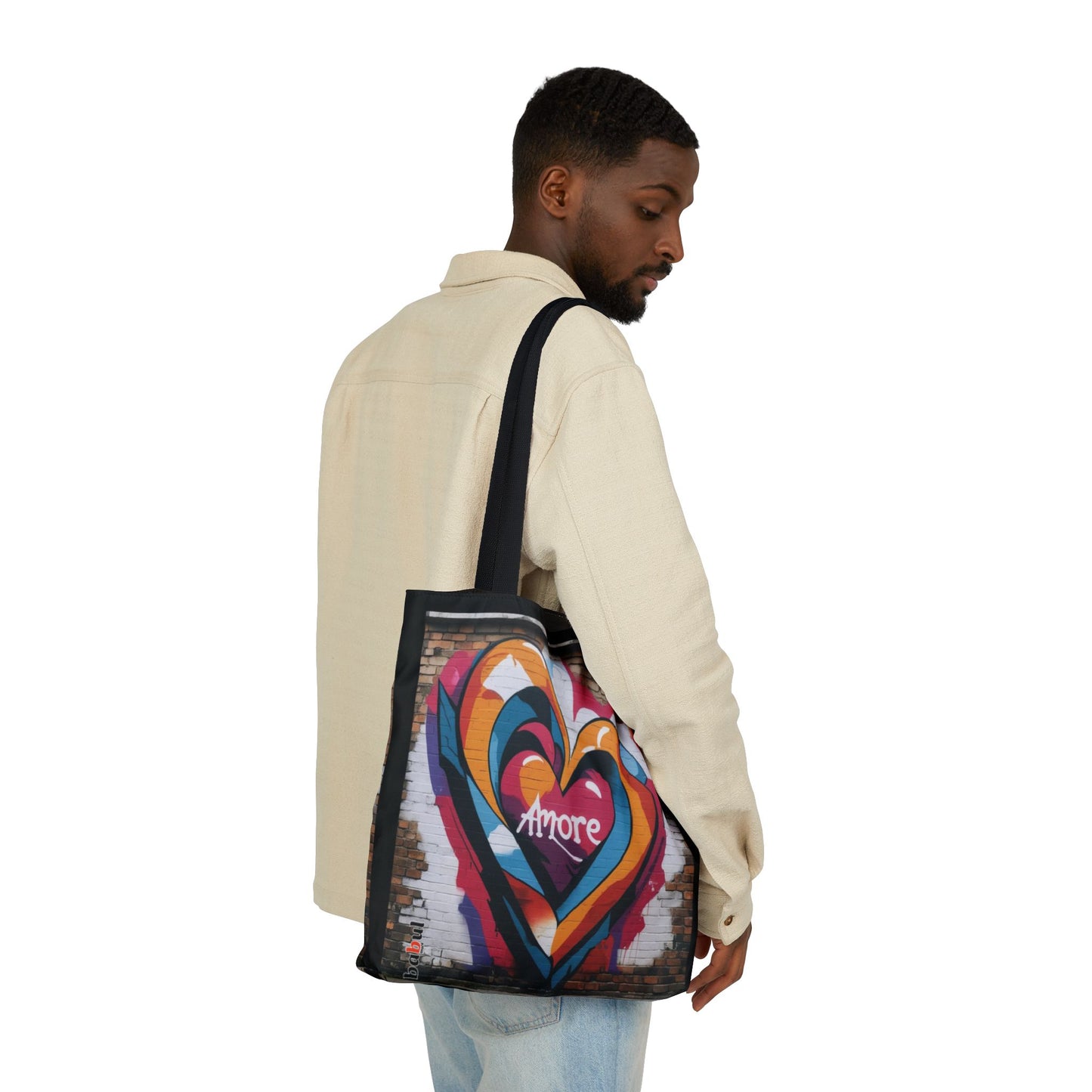 Artistic Surge - Eco-Friendly Canvas Tote Bag - HEART
