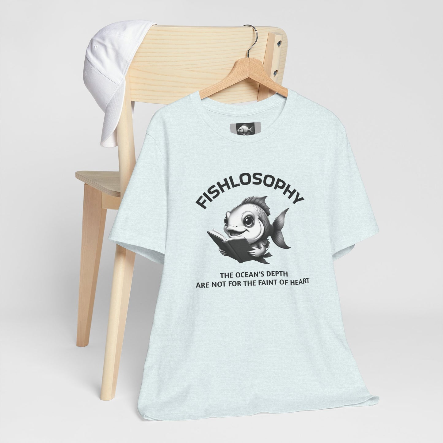 Fishlosophy Unisex Jersey Short Sleeve Tee – The Ocean' depth is not for the faint of heart