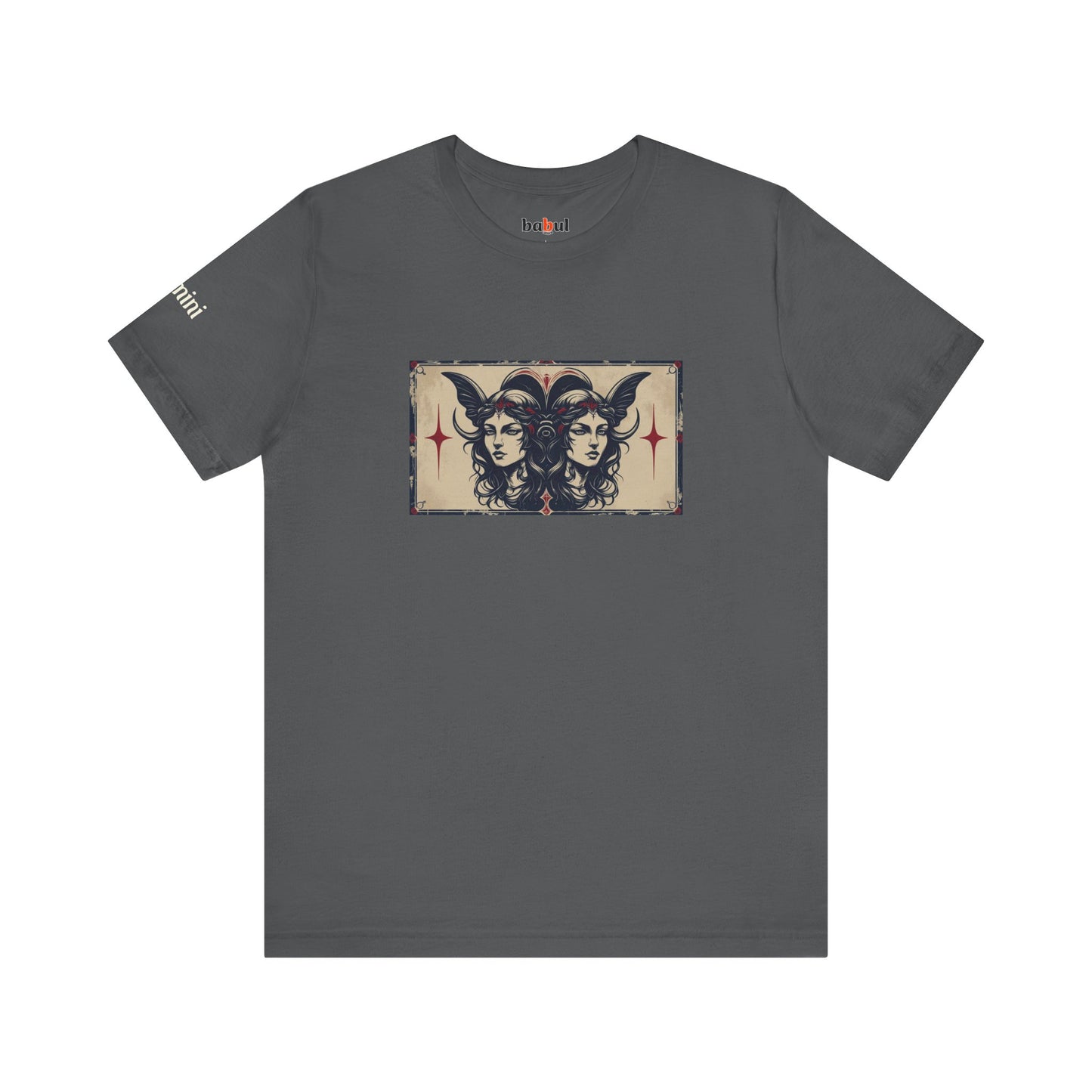 Gemini - Gothic Zodiac T-Shirt. Zodiac in the Shadows