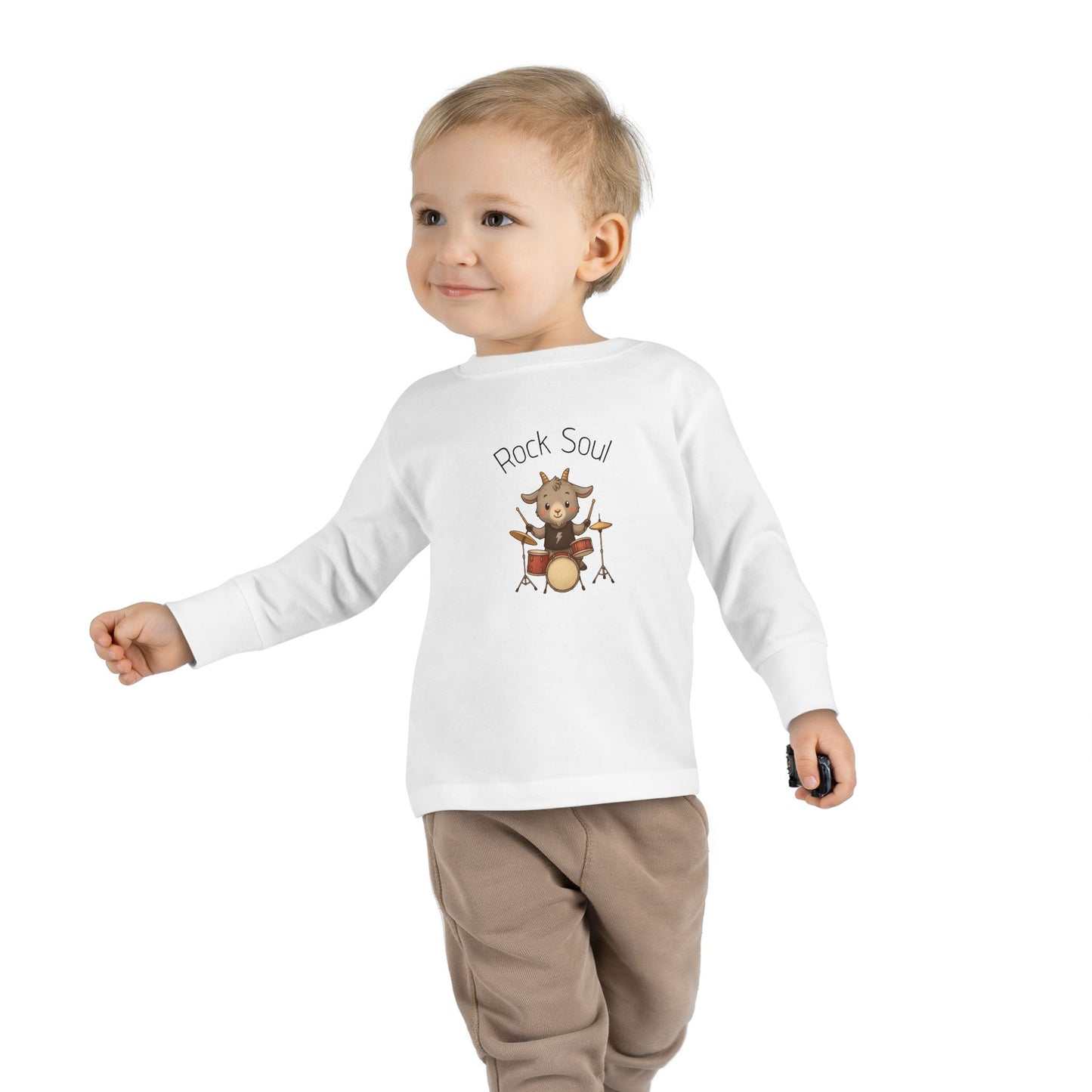 Magliette Rock Soul per bambini - Capretta - Dolci animali con un ritmo ribelle