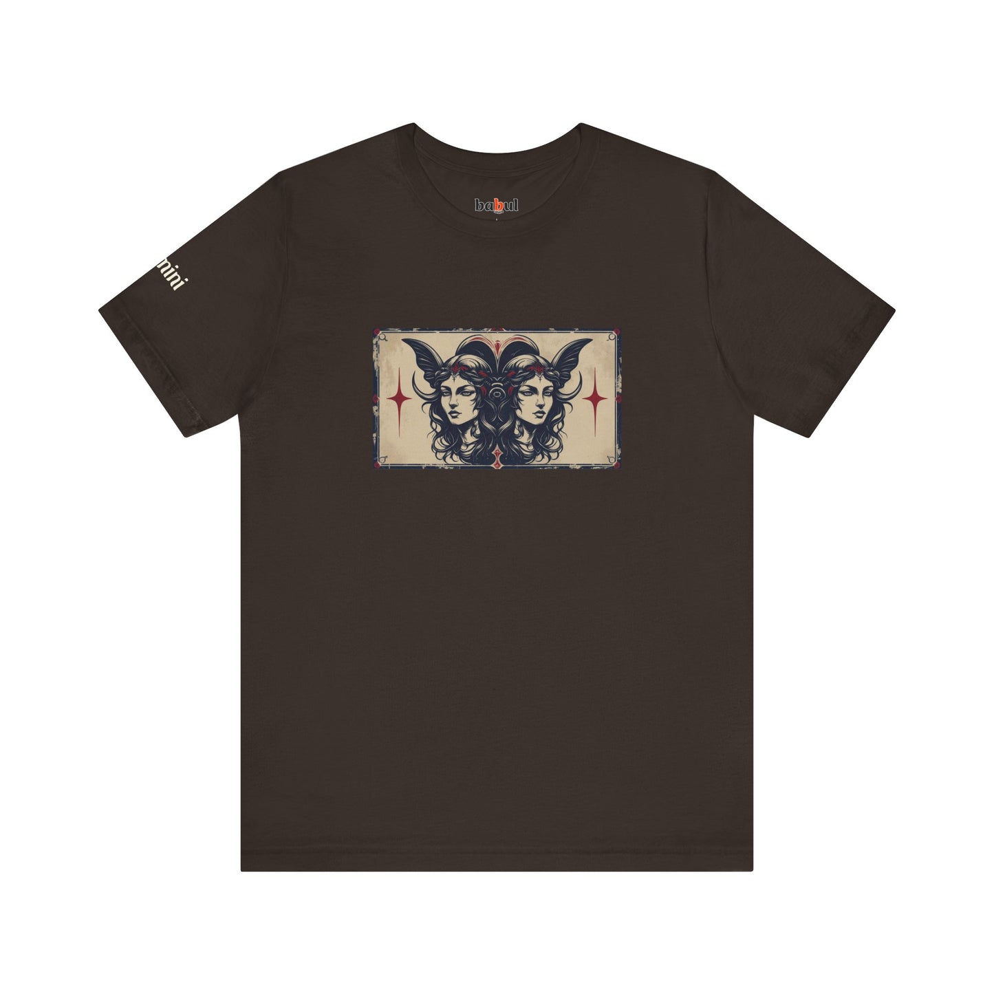 Gemini - Gothic Zodiac T-Shirt. Zodiac in the Shadows