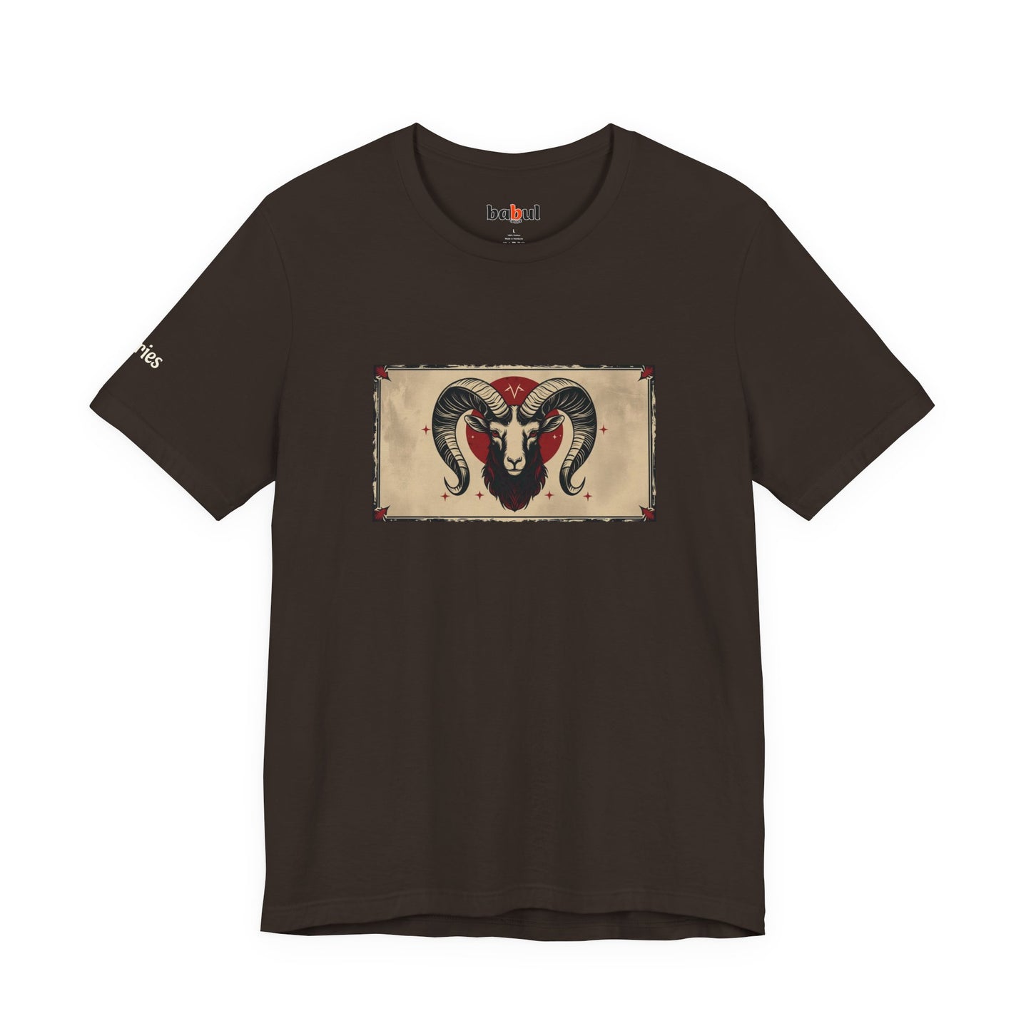 Aries - Gothic Zodiac T-Shirt. Zodiac in the Shadows
