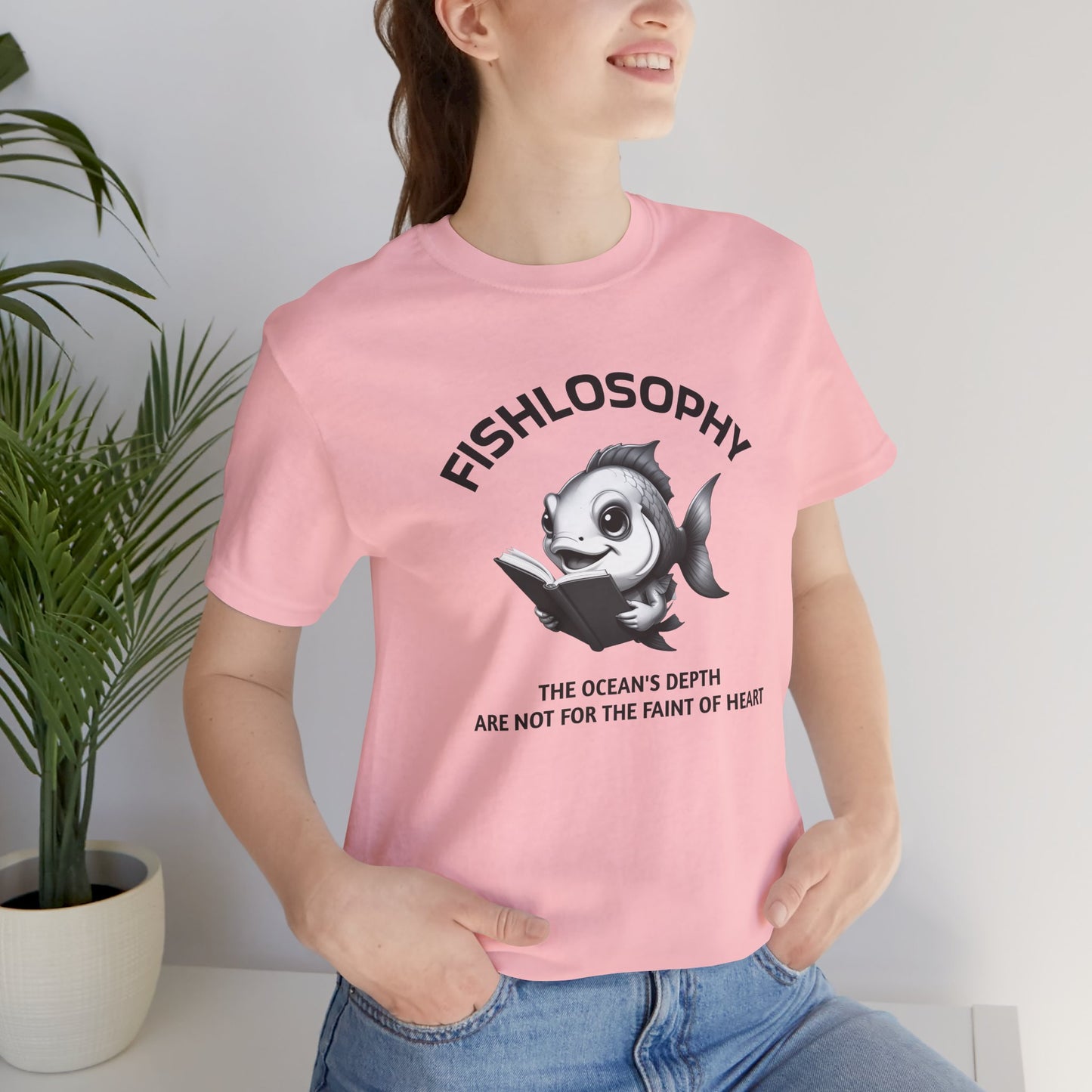 Fishlosophy Unisex Jersey Short Sleeve Tee – The Ocean' depth is not for the faint of heart