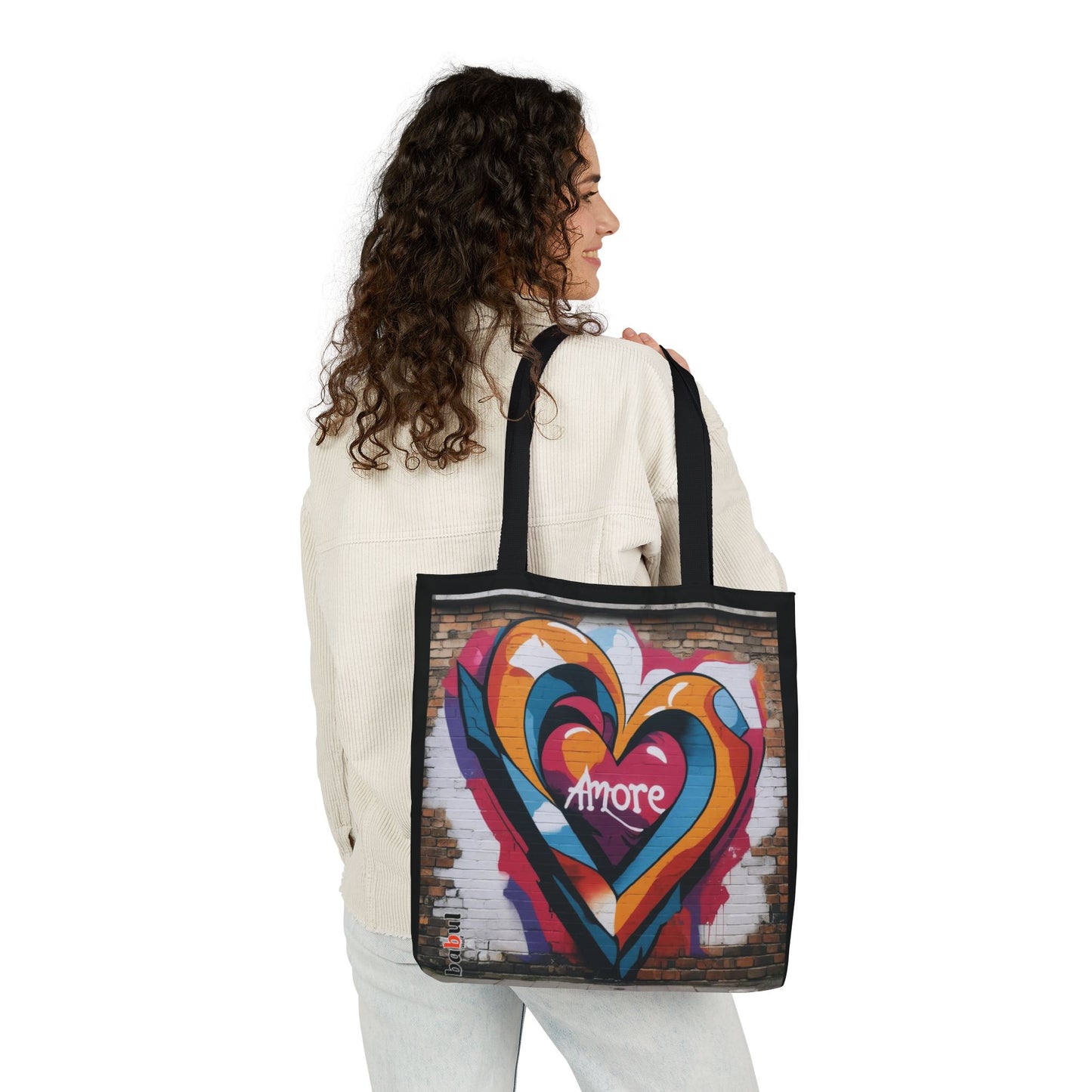 Artistic Surge - Eco-Friendly Canvas Tote Bag - HEART