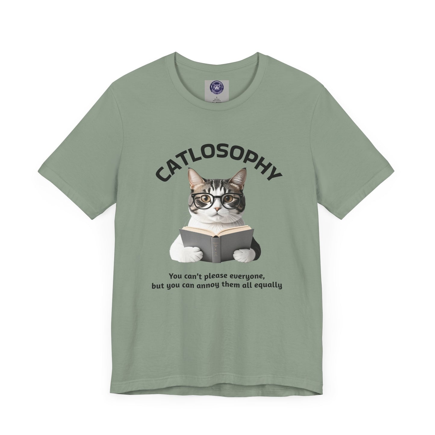 Catlosophy Unisex Jersey Maglietta a maniche corte – Design "Non puoi accontentare tutti"