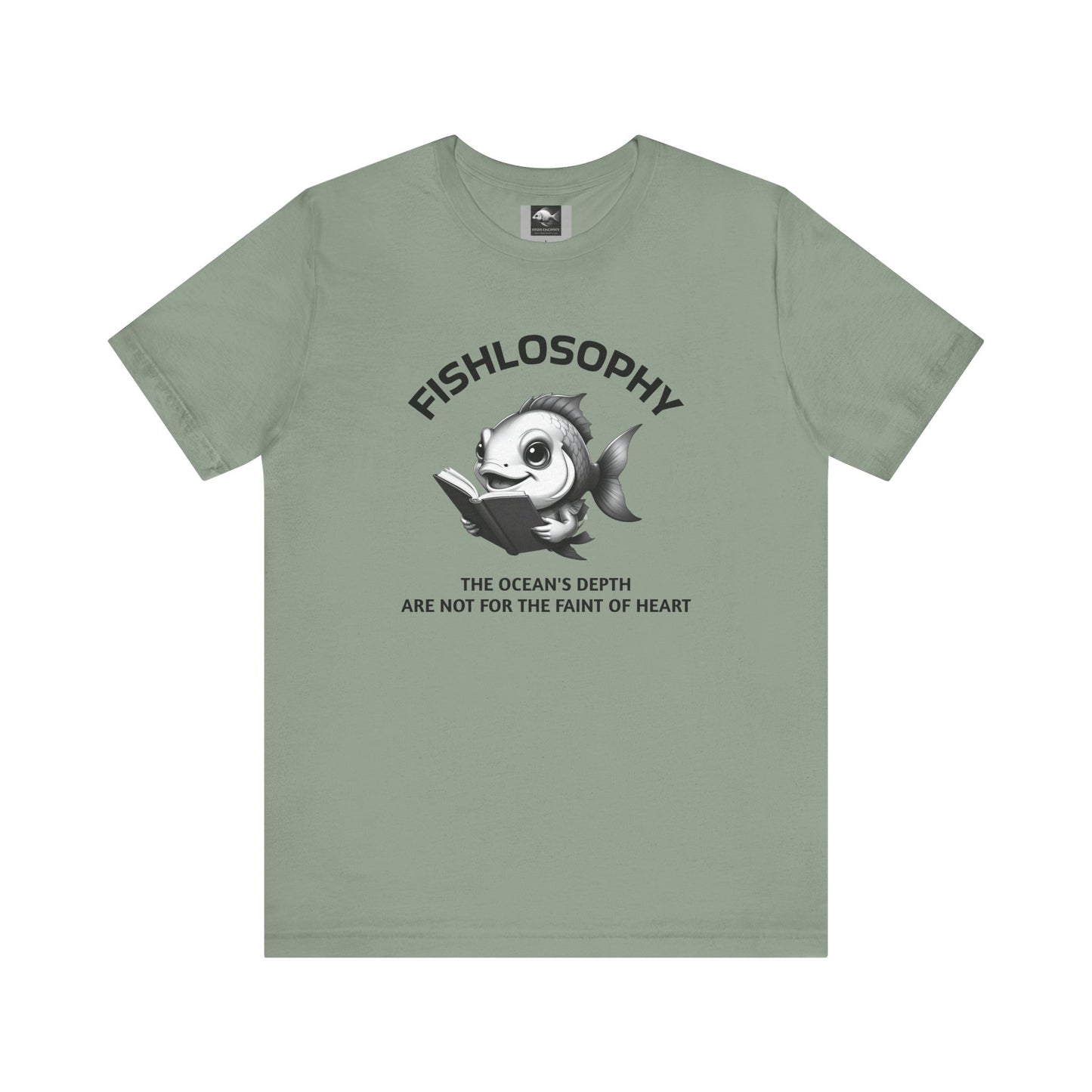 Fishlosophy Unisex Jersey Short Sleeve Tee – The Ocean' depth is not for the faint of heart