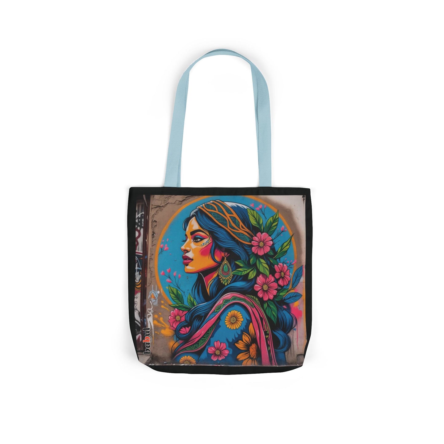 Artistic Surge - Eco-Friendly Canvas Tote Bag - FLOWERED WOMAN
