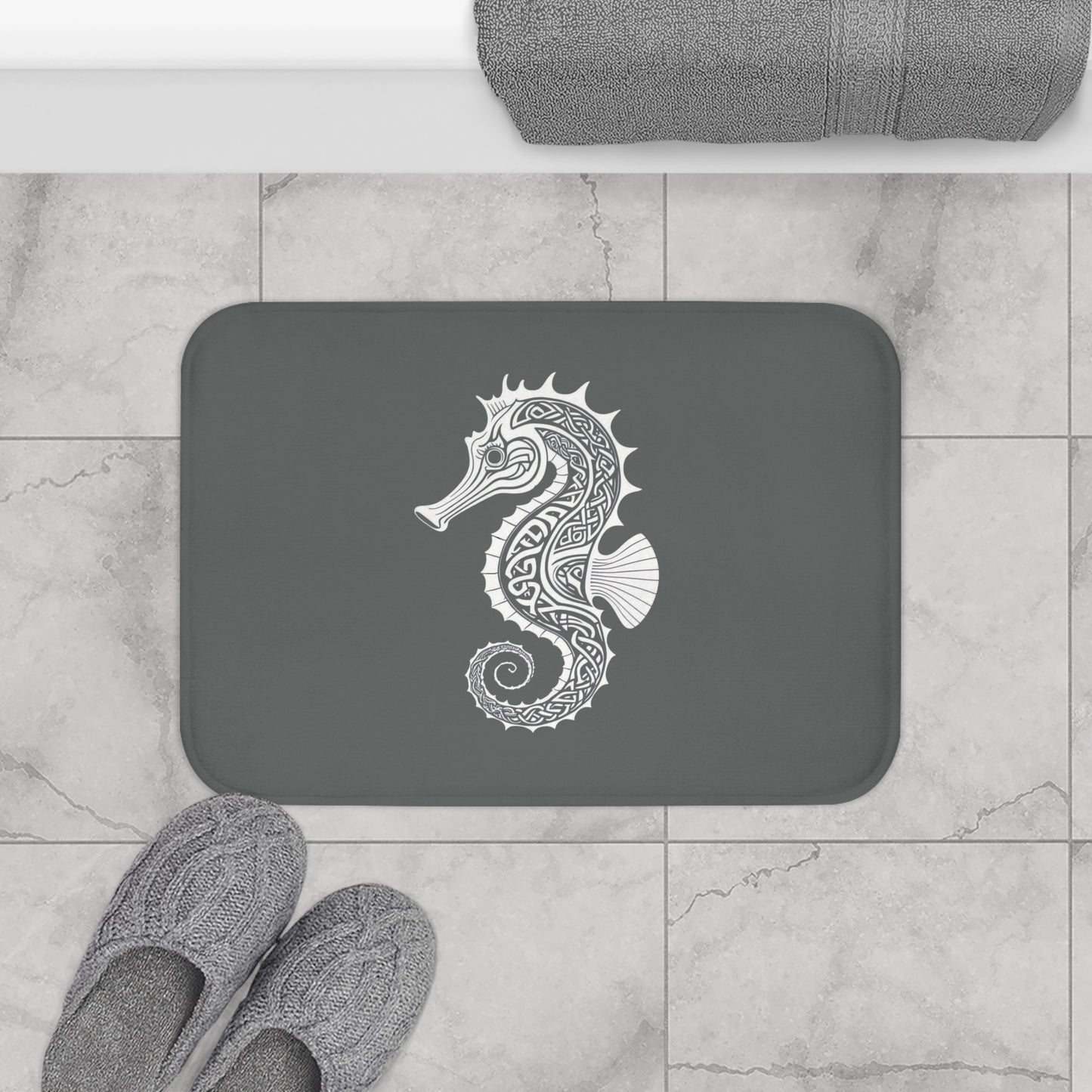 Tribal Bath Mat. Ocean Energy, Tribal Style