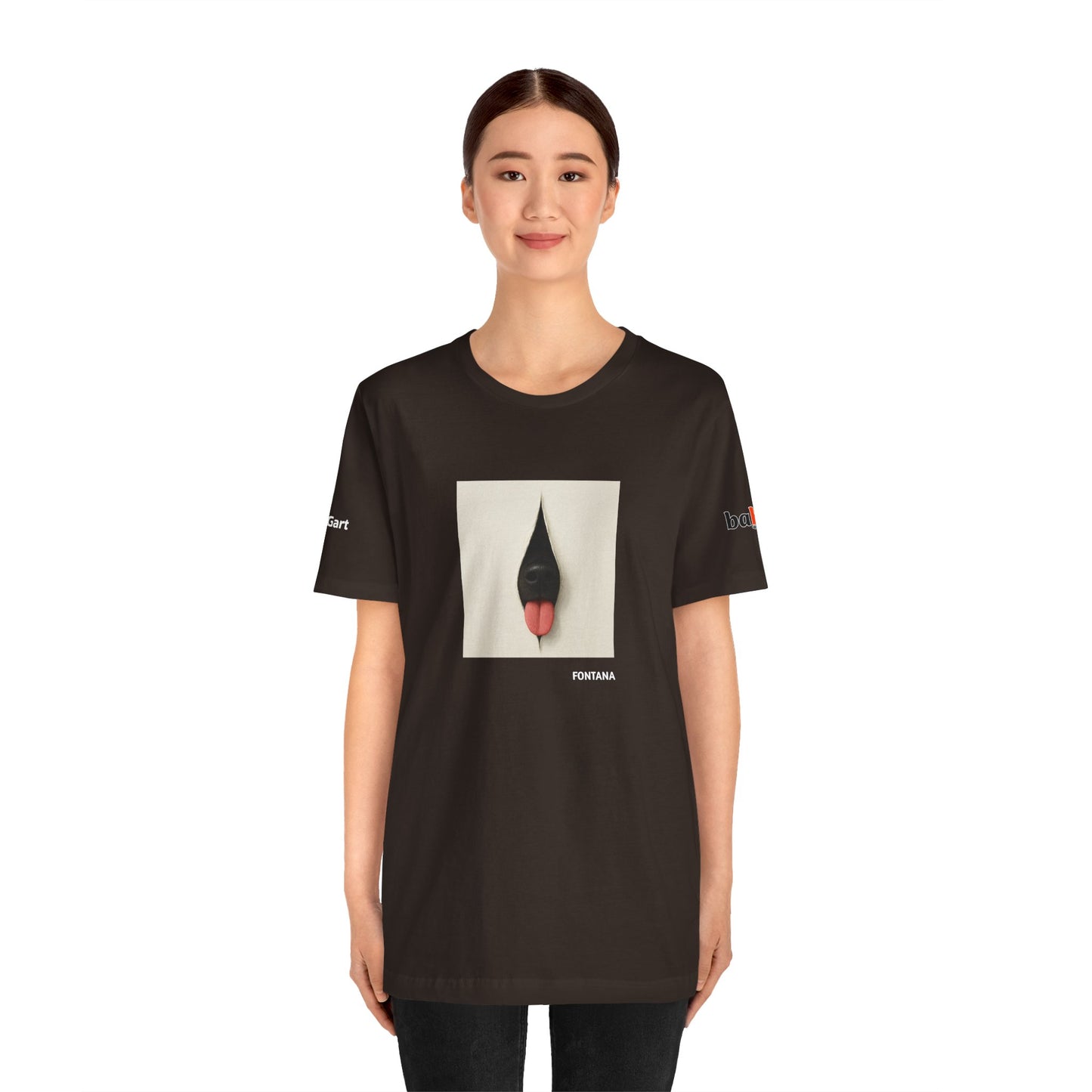 DOGART Unisex Jersey Dog T-Shirt - FONTANA - Iconic Painting Reimagined with Dogs
