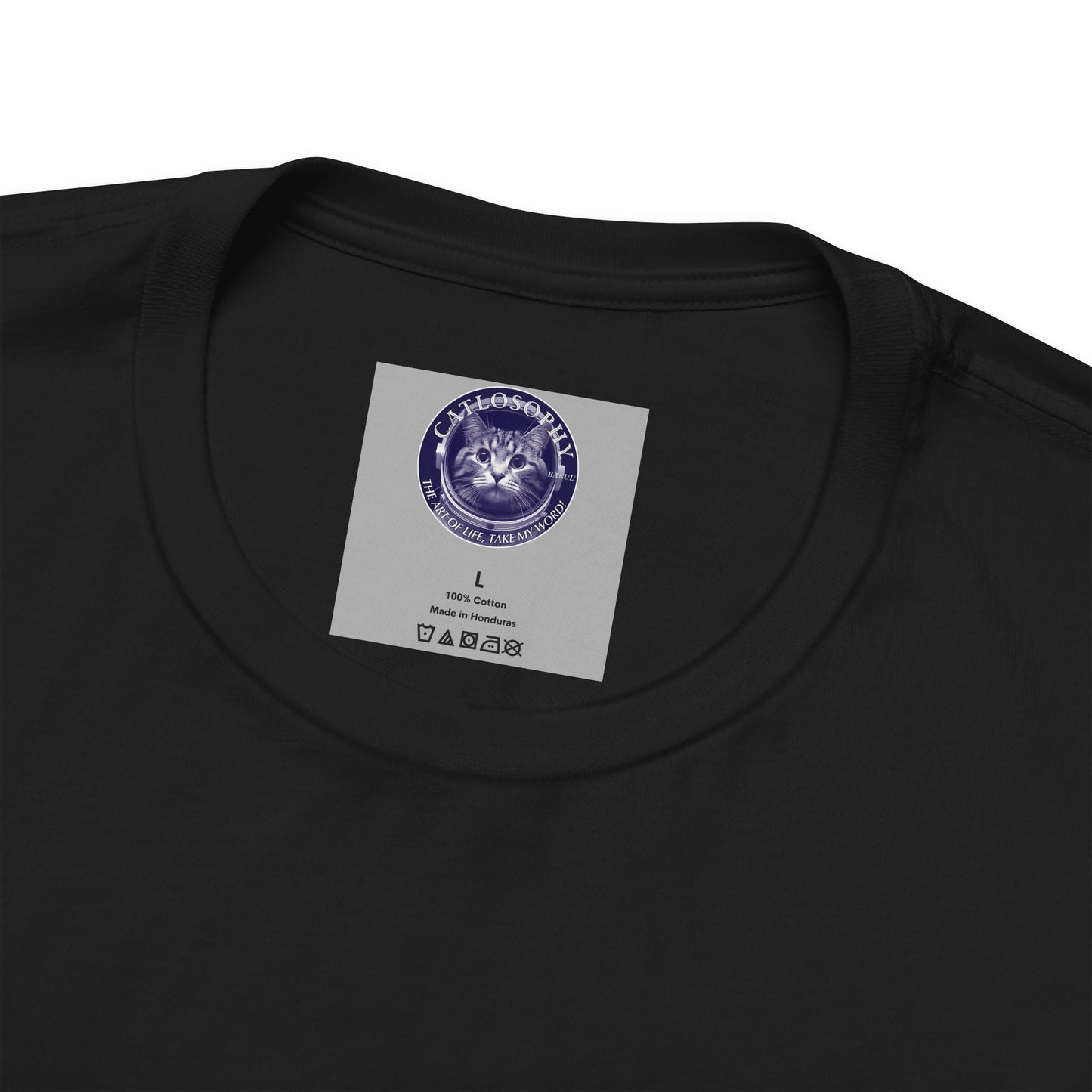 Catlosophy Unisex Jersey Short Sleeve Tee – "Be mysterious" Design