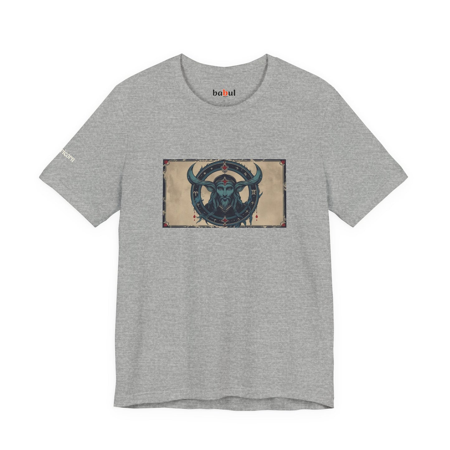 Capricorn - Gothic Zodiac T-Shirt. Zodiac in the Shadows