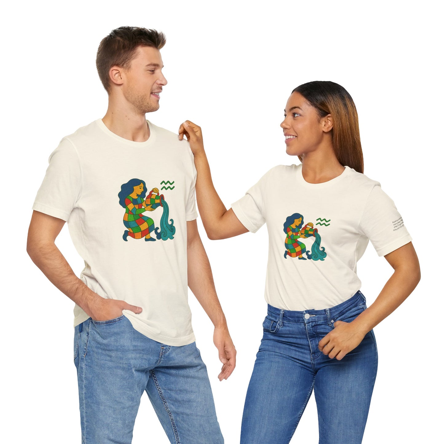 AQUARIUS - T-shirt, The Zodiac Signs According to Saint Phalle