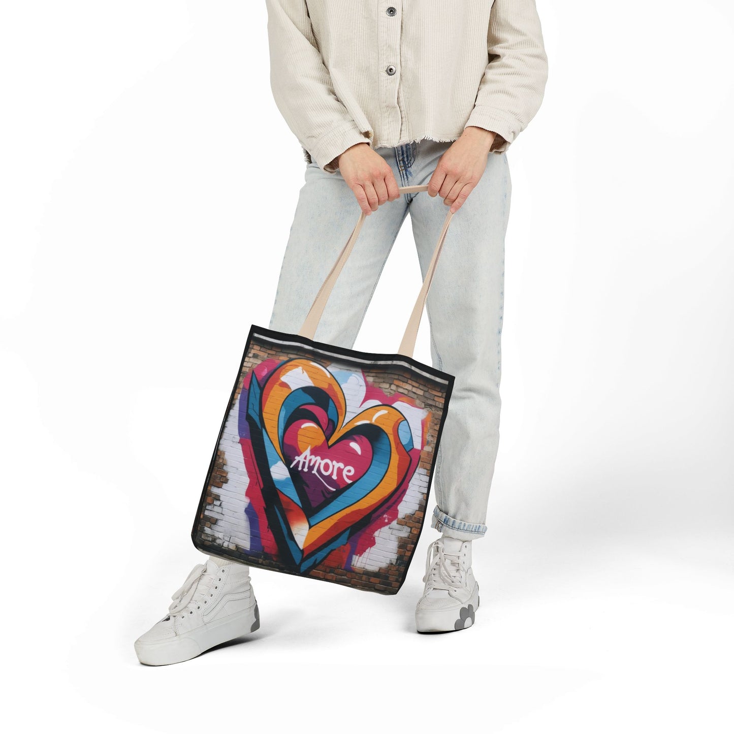 Artistic Surge - Eco-Friendly Canvas Tote Bag - HEART
