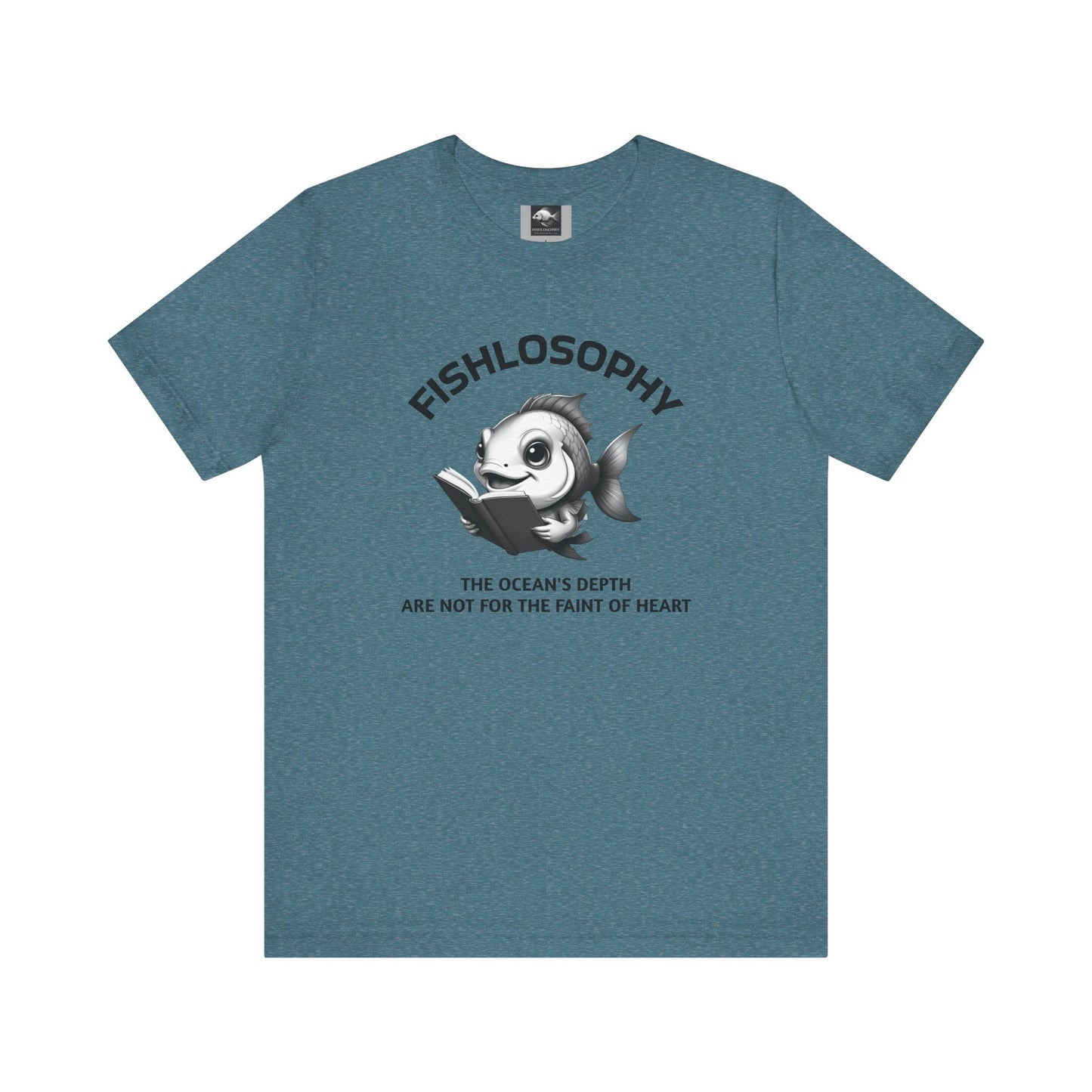 Fishlosophy Unisex Jersey Short Sleeve Tee – The Ocean' depth is not for the faint of heart
