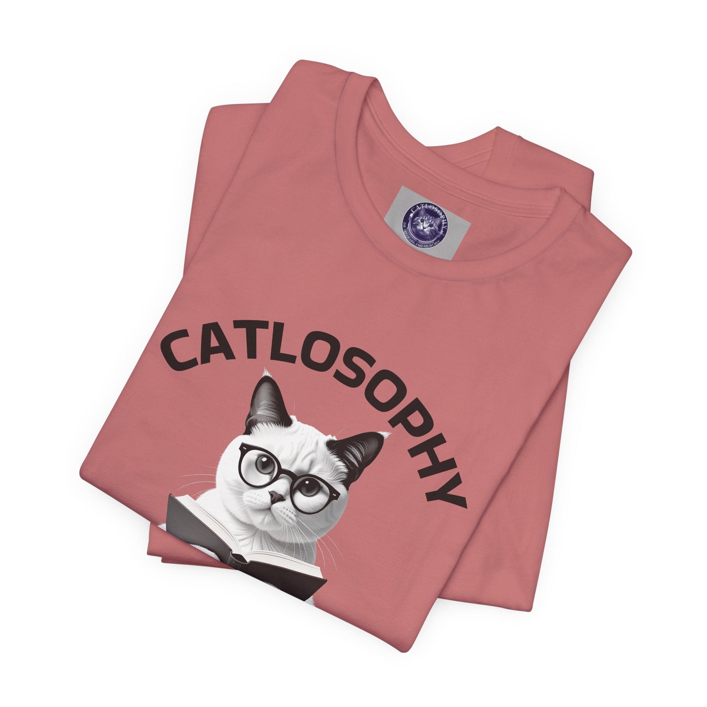 Catlosophy Unisex Jersey Short Sleeve Tee – "Life isn't about fitting In" Design