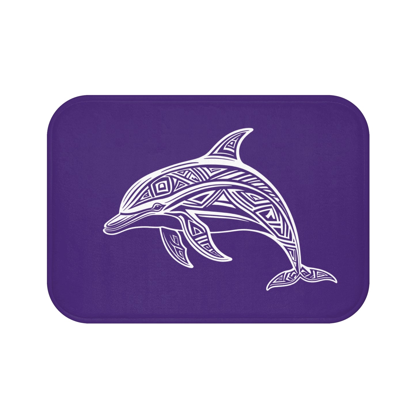 Tribal Bath Mat. Ocean Energy, Tribal Style