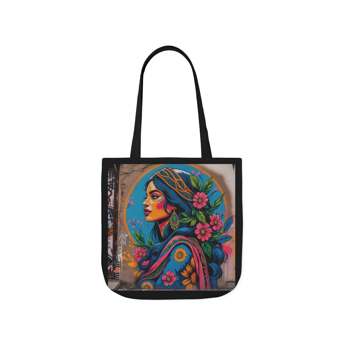 Artistic Surge - Eco-Friendly Canvas Tote Bag - FLOWERED WOMAN