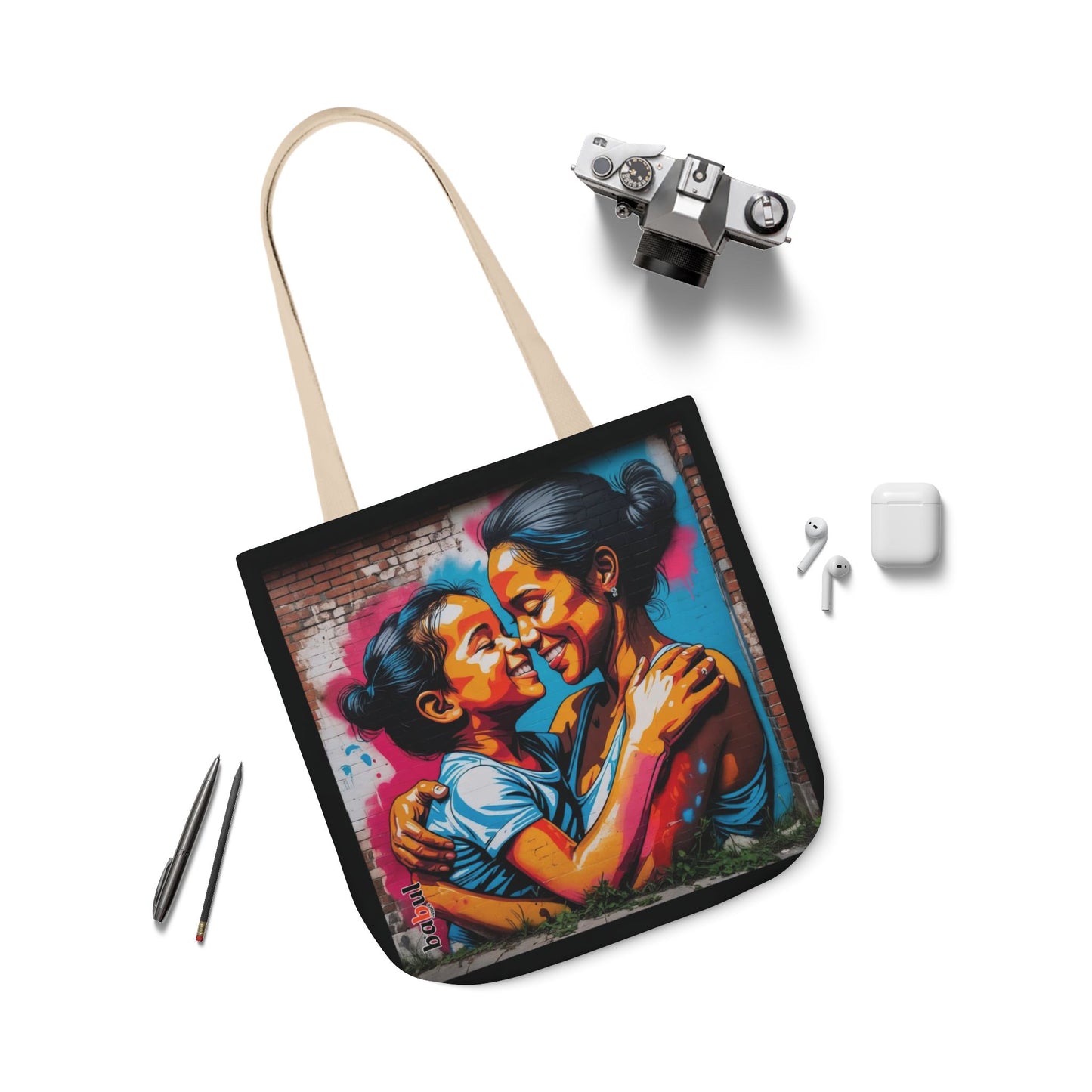 Artistic Surge - Eco-Friendly Canvas Tote Bag - SMILING HUG