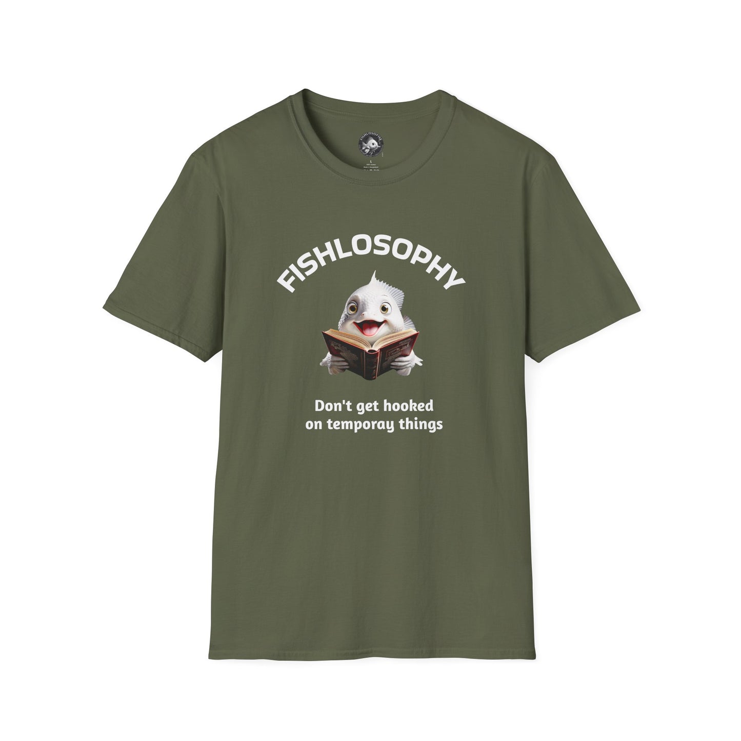 Fishlosophy Unisex T-Shirt - Ocean Vibes and Life's Questions Design - PEARLS OF WISDOM FROM THE FISH WORLD