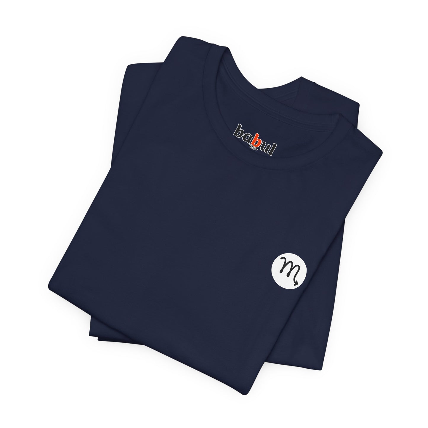 Scorpio - Gothic Zodiac T-Shirt. Blue graphic on the back. Zodiac in the Shadows