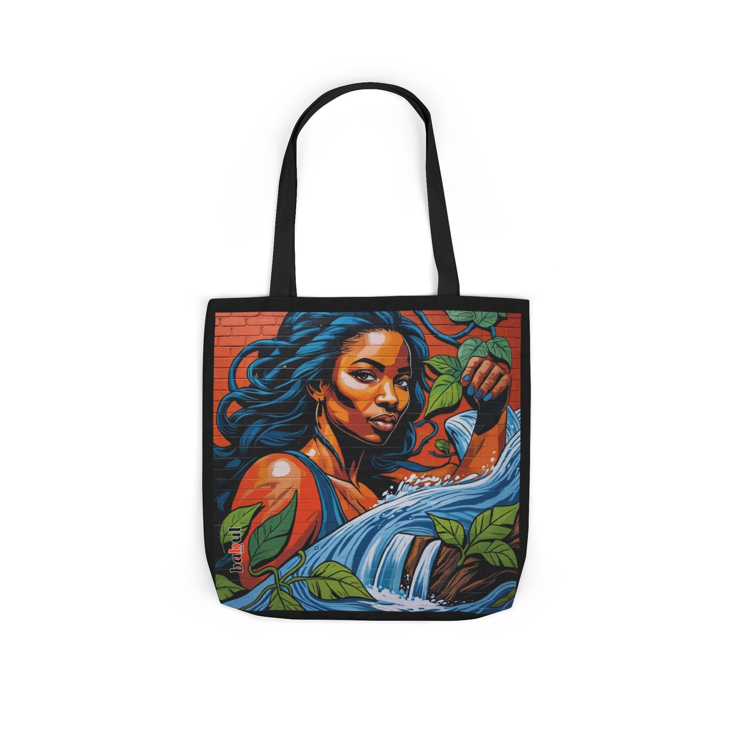 Artistic Surge - Eco-Friendly Canvas Tote Bag - WOMAN WITH WATER