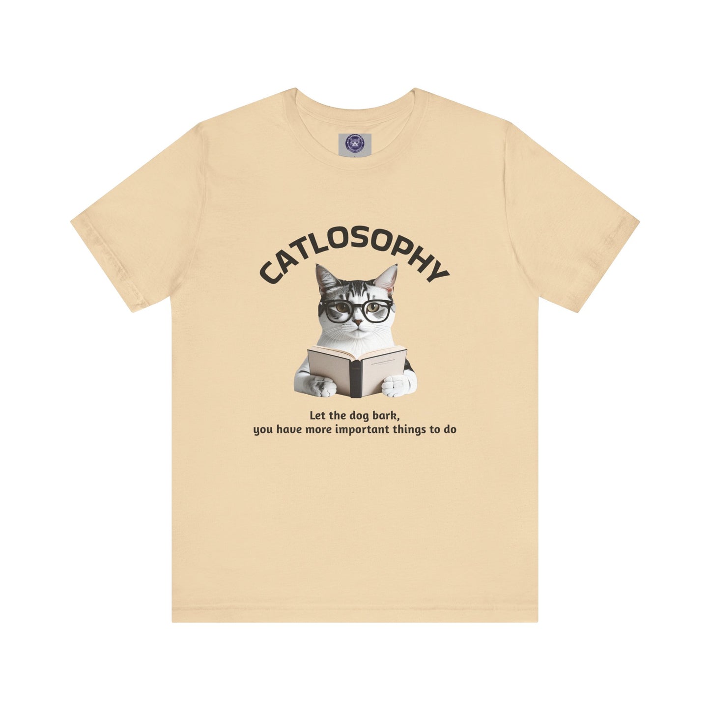 Catlosophy Unisex Jersey Short Sleeve Tee – "Let the dog bark" Design