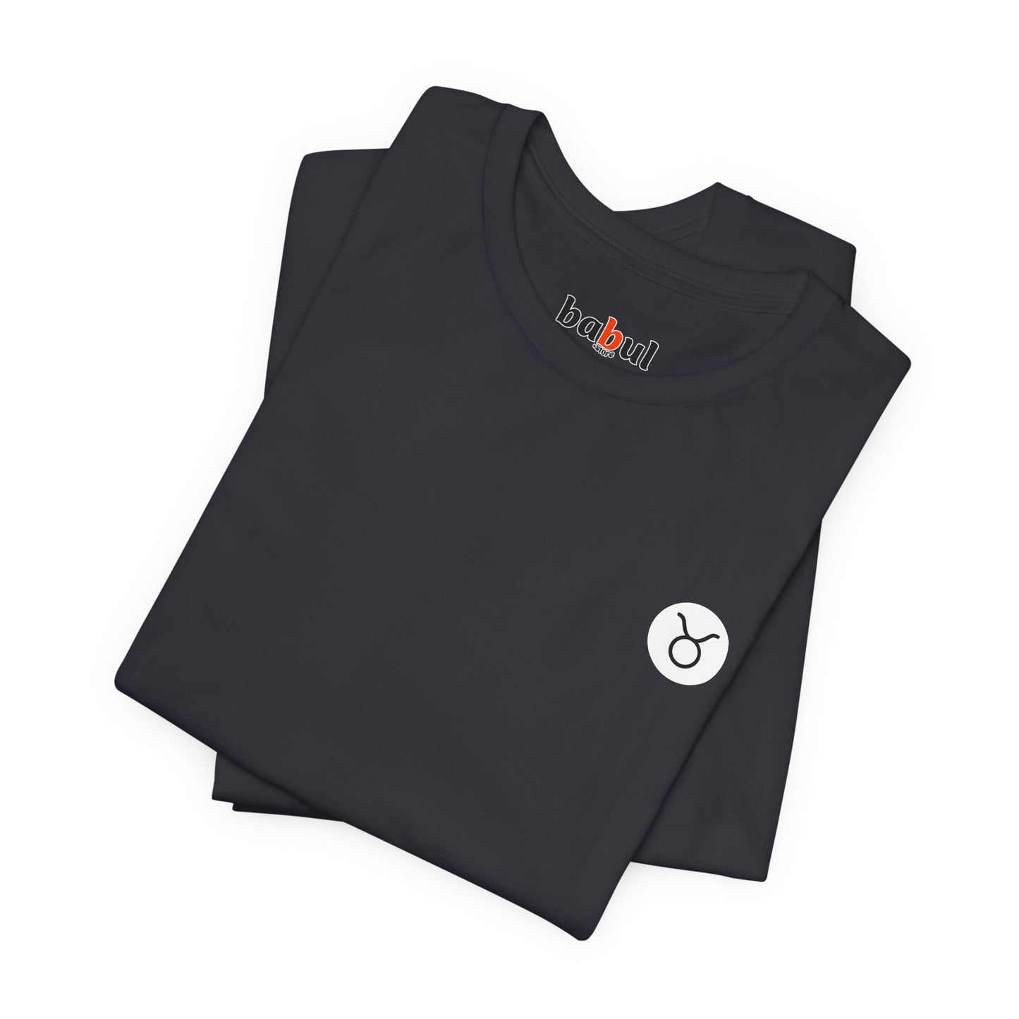 Taurus - Gothic Zodiac T-Shirt. Blue graphic on the back. Zodiac in the Shadows