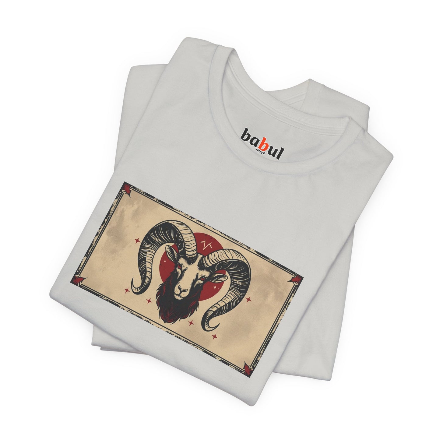 Aries - Gothic Zodiac T-Shirt. Zodiac in the Shadows