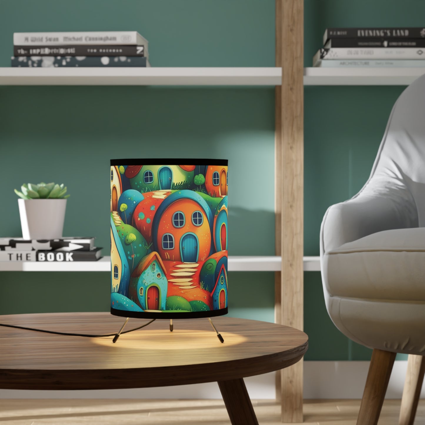 ENCHANTED LIGHTS. Dream Worlds in Your Room. Calming Tripod Lamp. Village