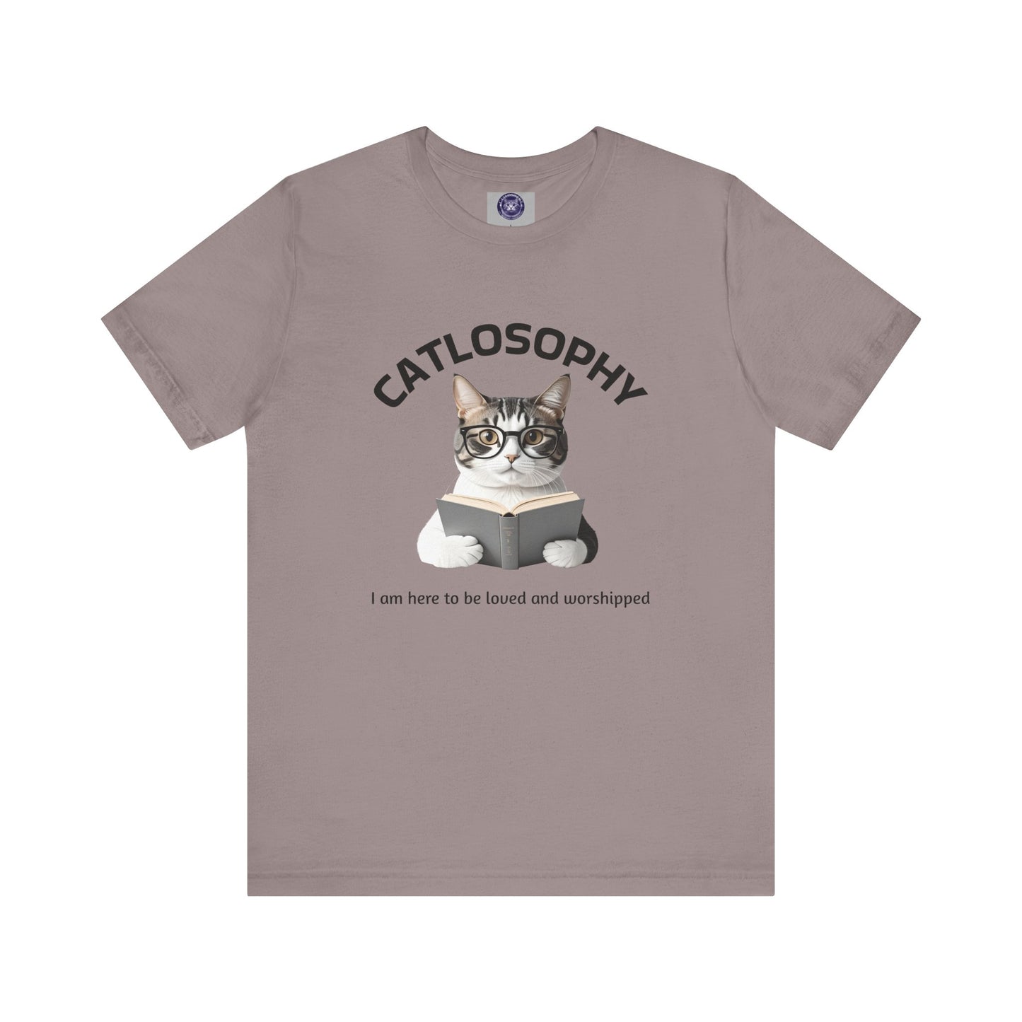 Catlosophy Unisex Jersey Short Sleeve Tee – "I am here to be loved" Design - BABUL T-Shirts
