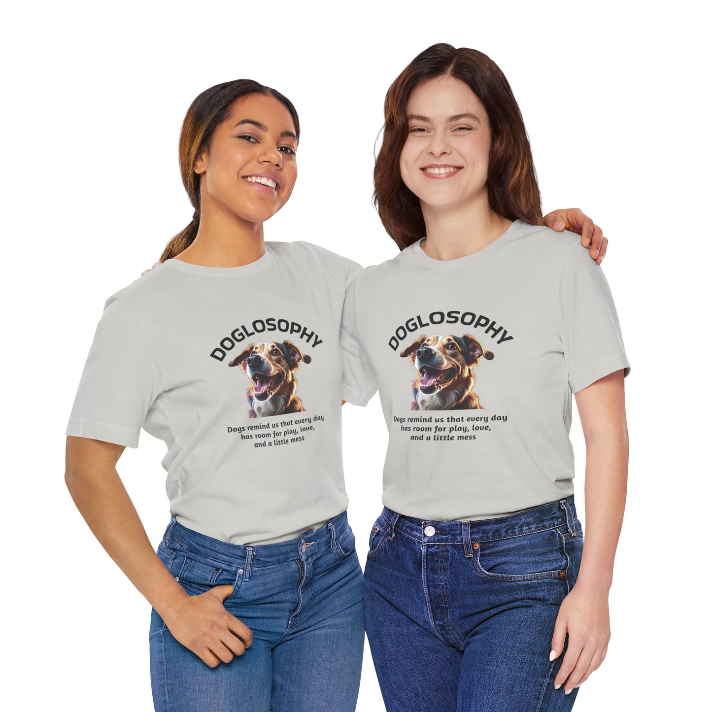 Doglosophy Unisex Jersey Short Sleeve Tee – "Dog Remind Us" Design