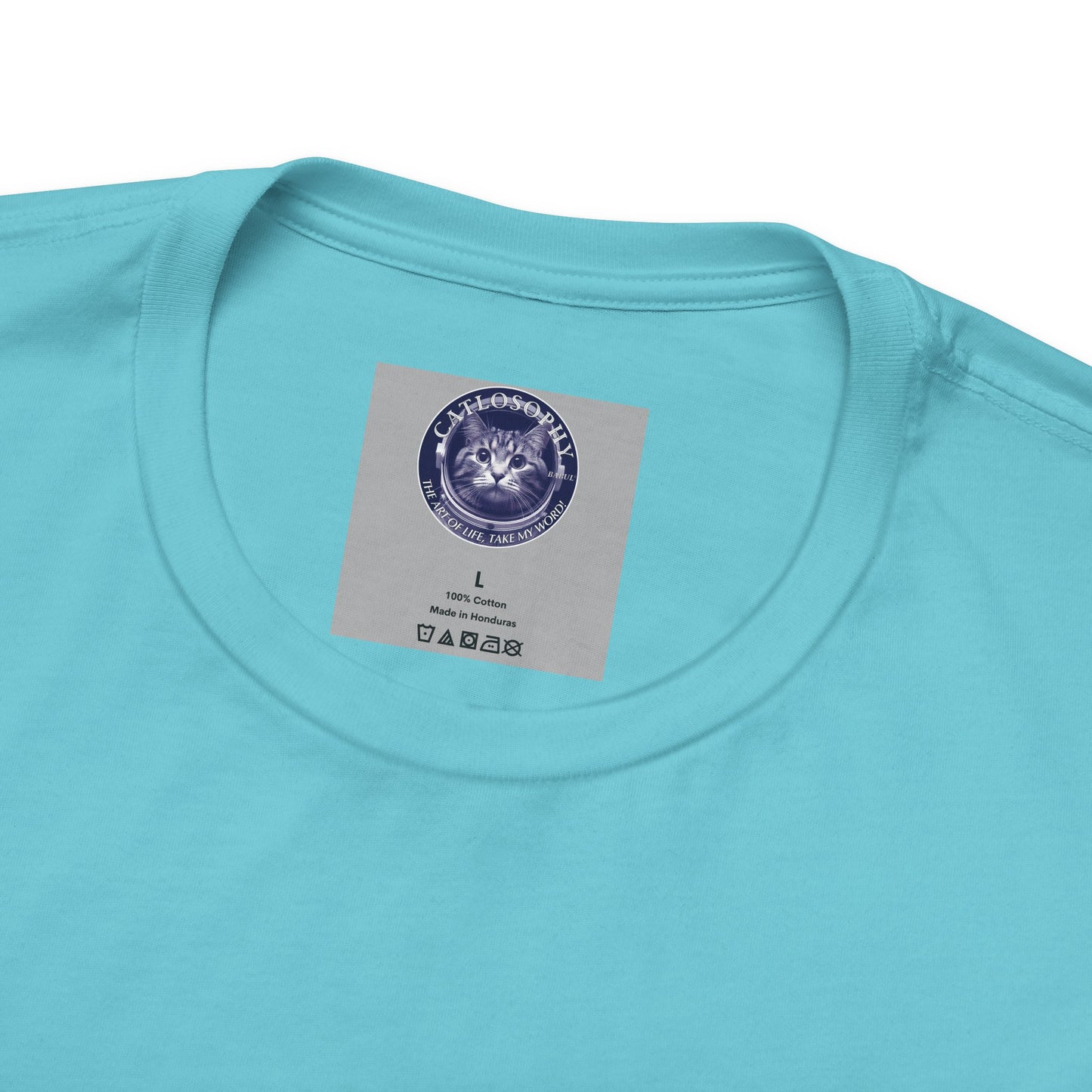 Catlosophy Unisex Jersey Short Sleeve Tee – "Be mysterious" Design